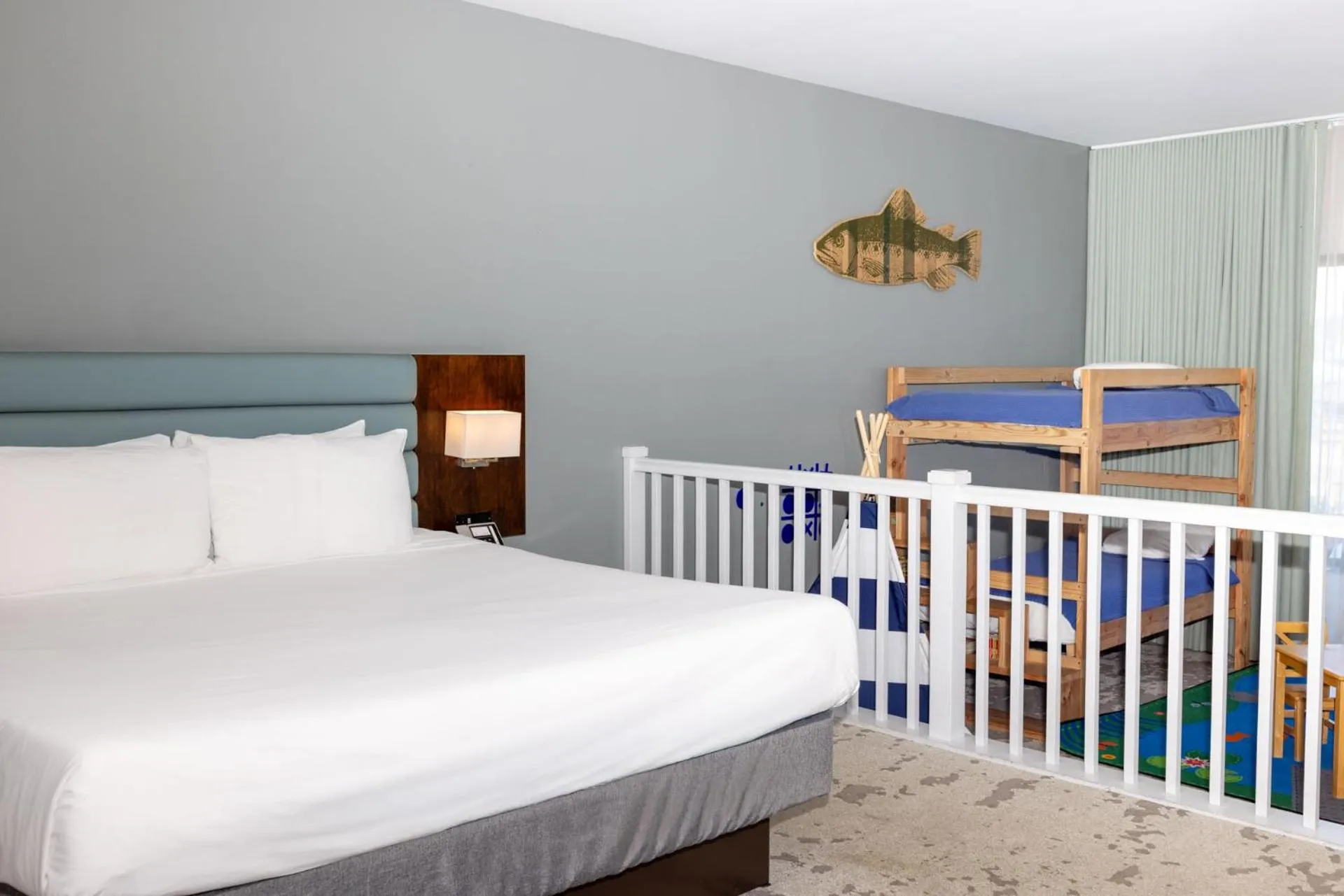 Bed in Lakehouse Resort