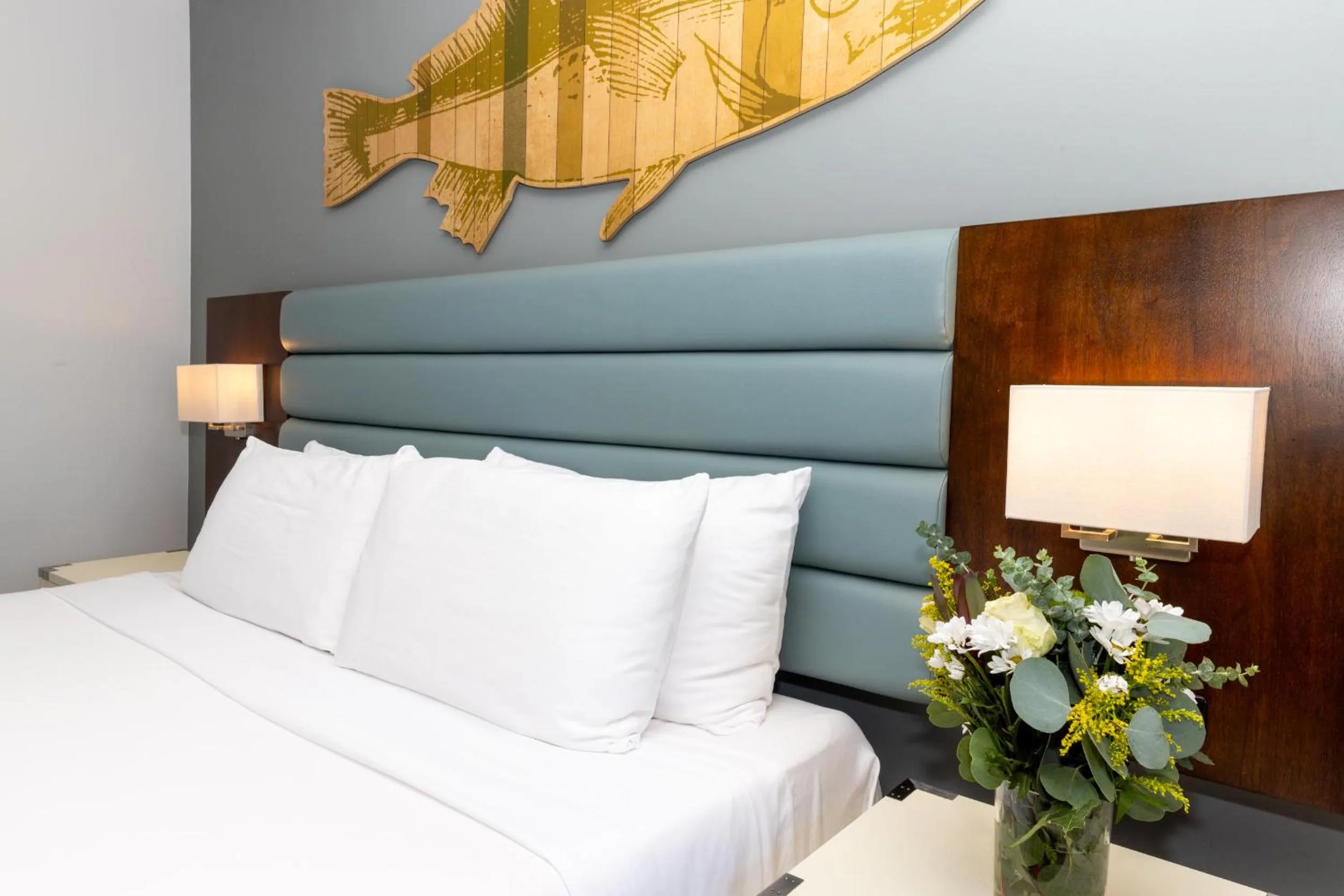 Bed in Lakehouse Resort