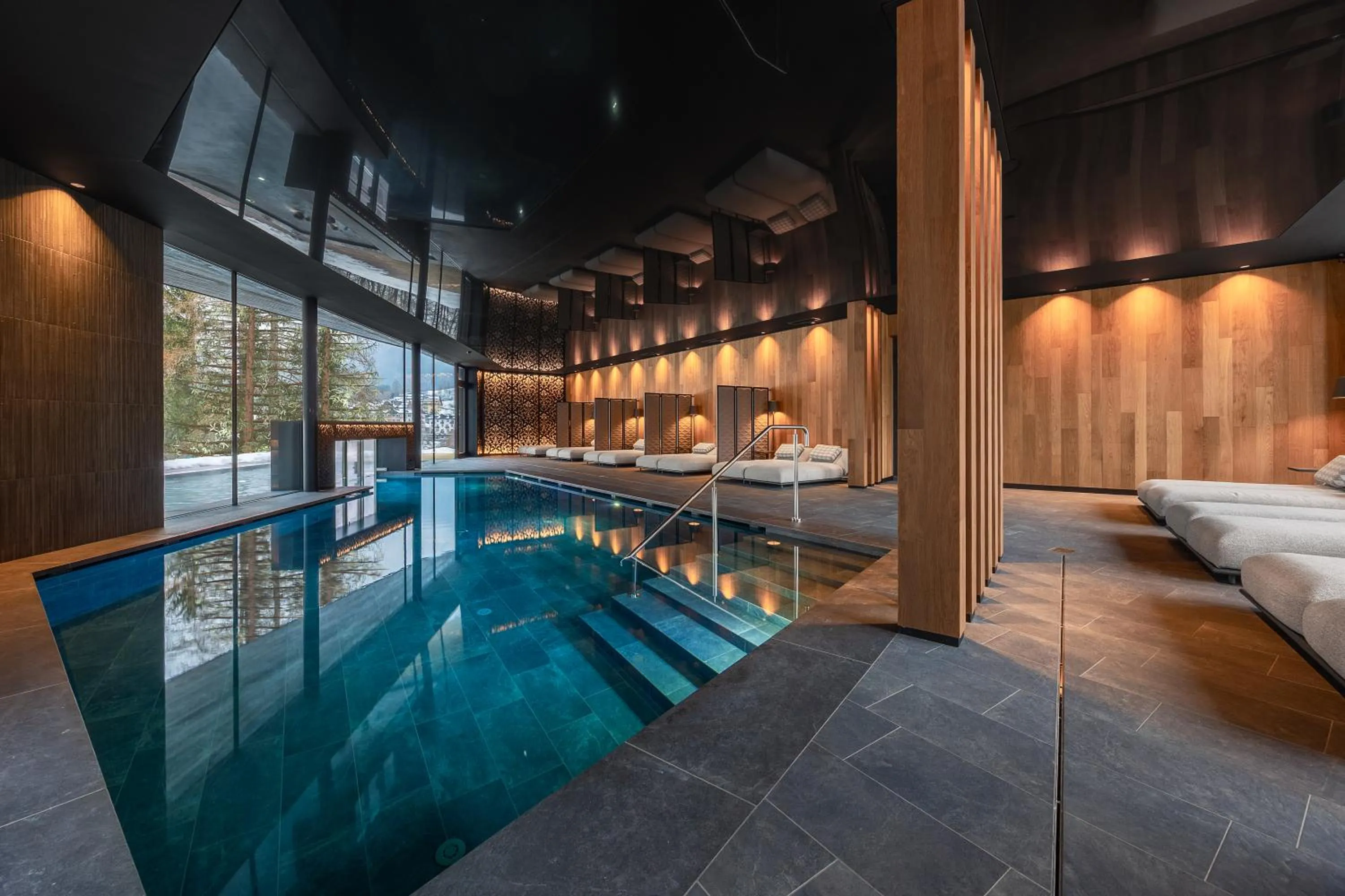 Swimming pool in Hotel Vioz