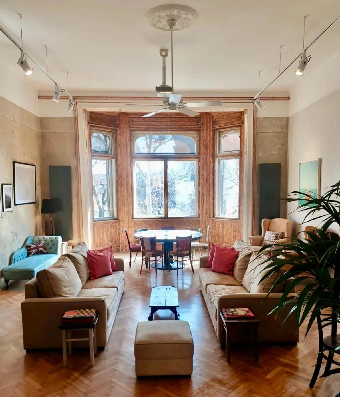 Seating area in Brody House - boutique hotel
