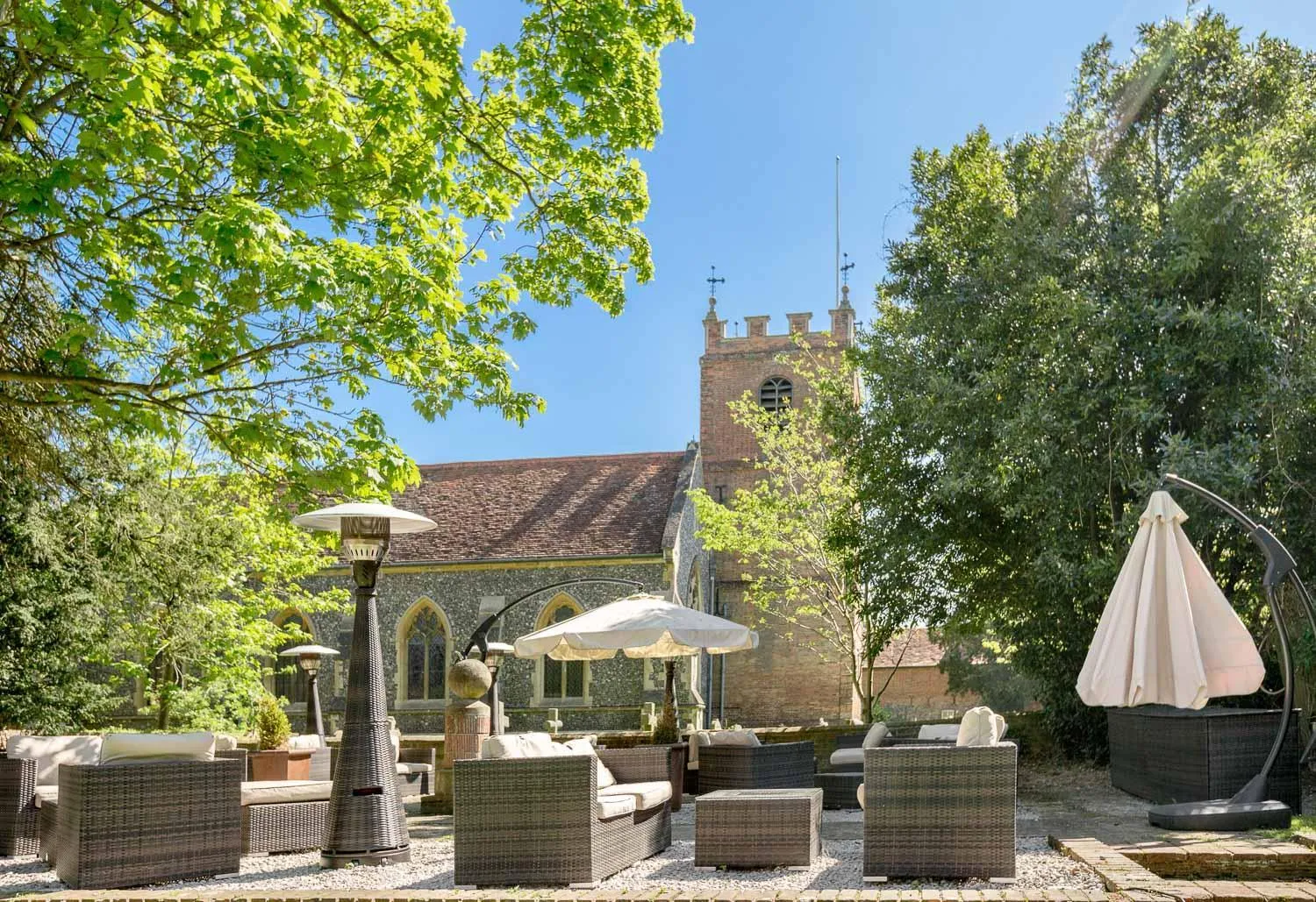 Patio in Elephant Hotel
