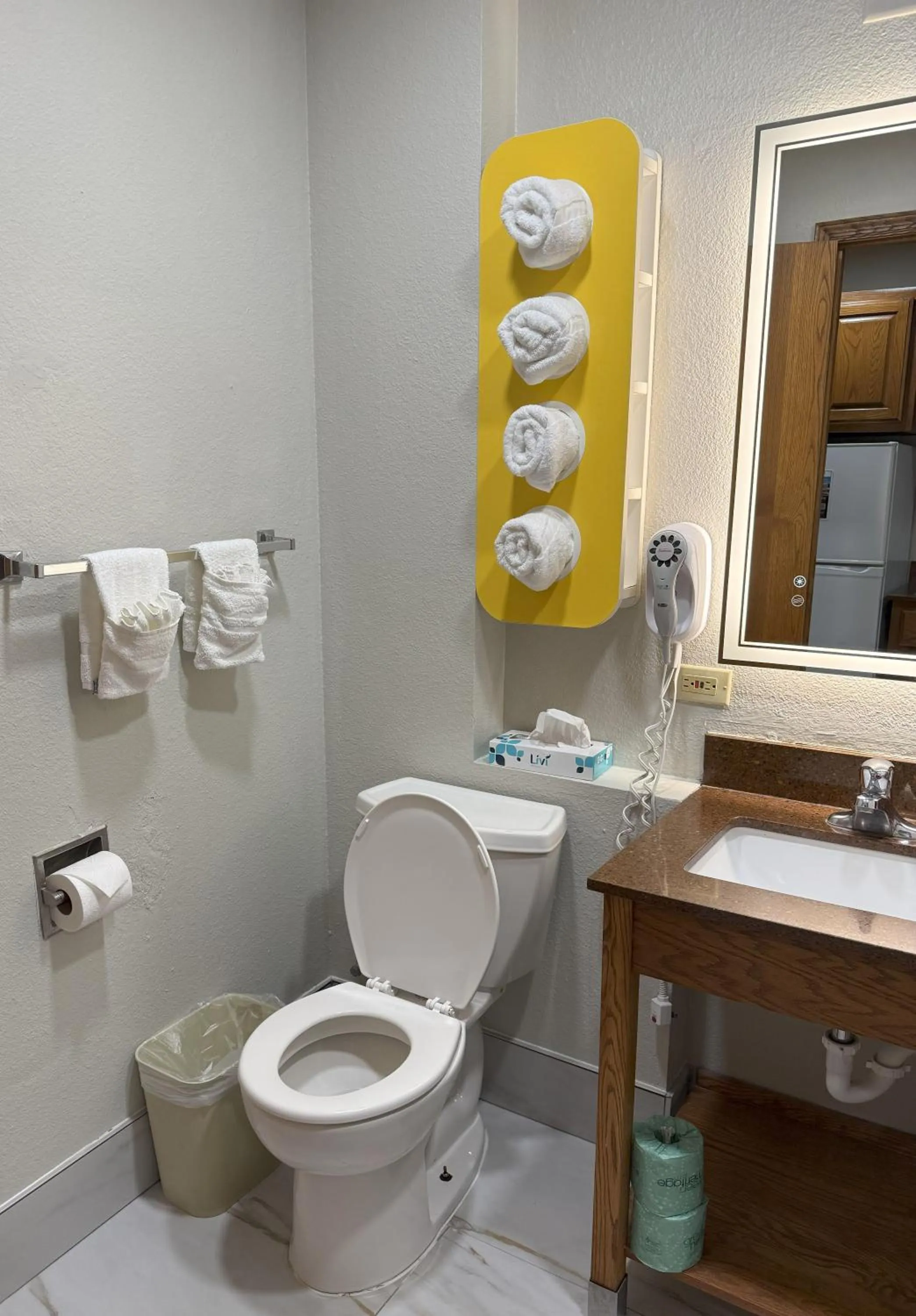 Toilet in TownHouse Extended Stay Hotel Downtown