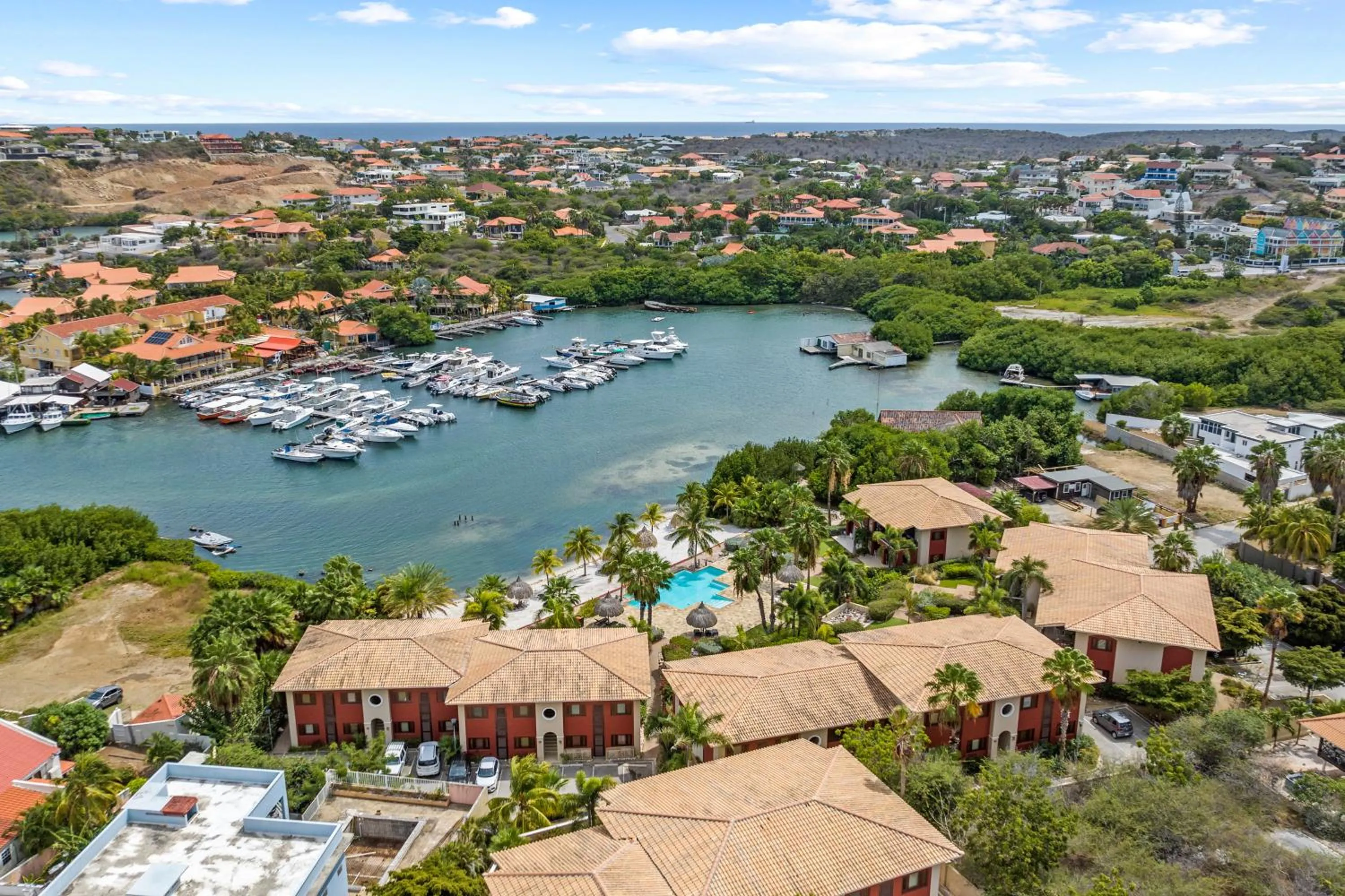 Bird's eye view in Spanish Water View Apartments - Jan Thiel area