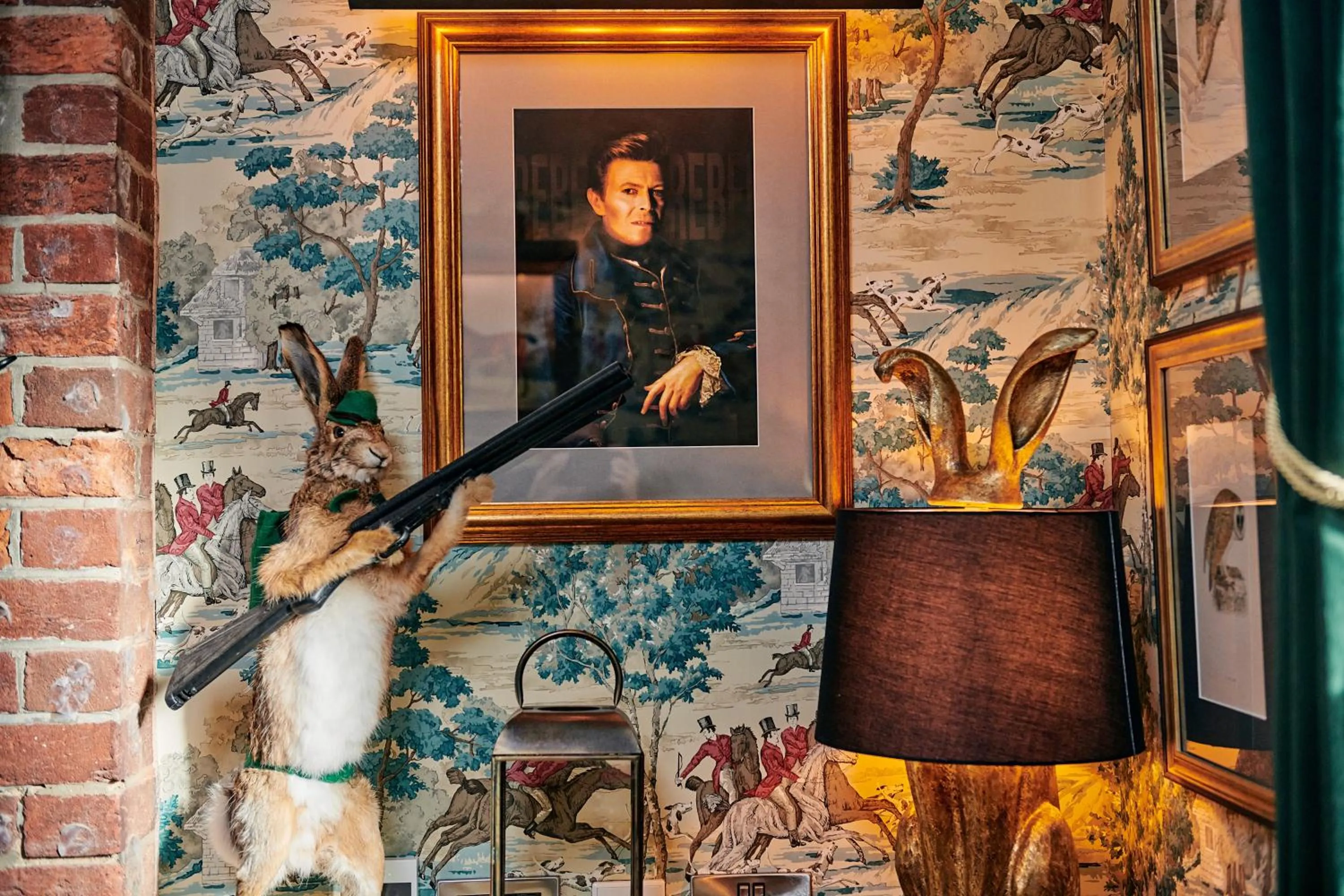 Decorative detail in Hare and Hounds - Newbury