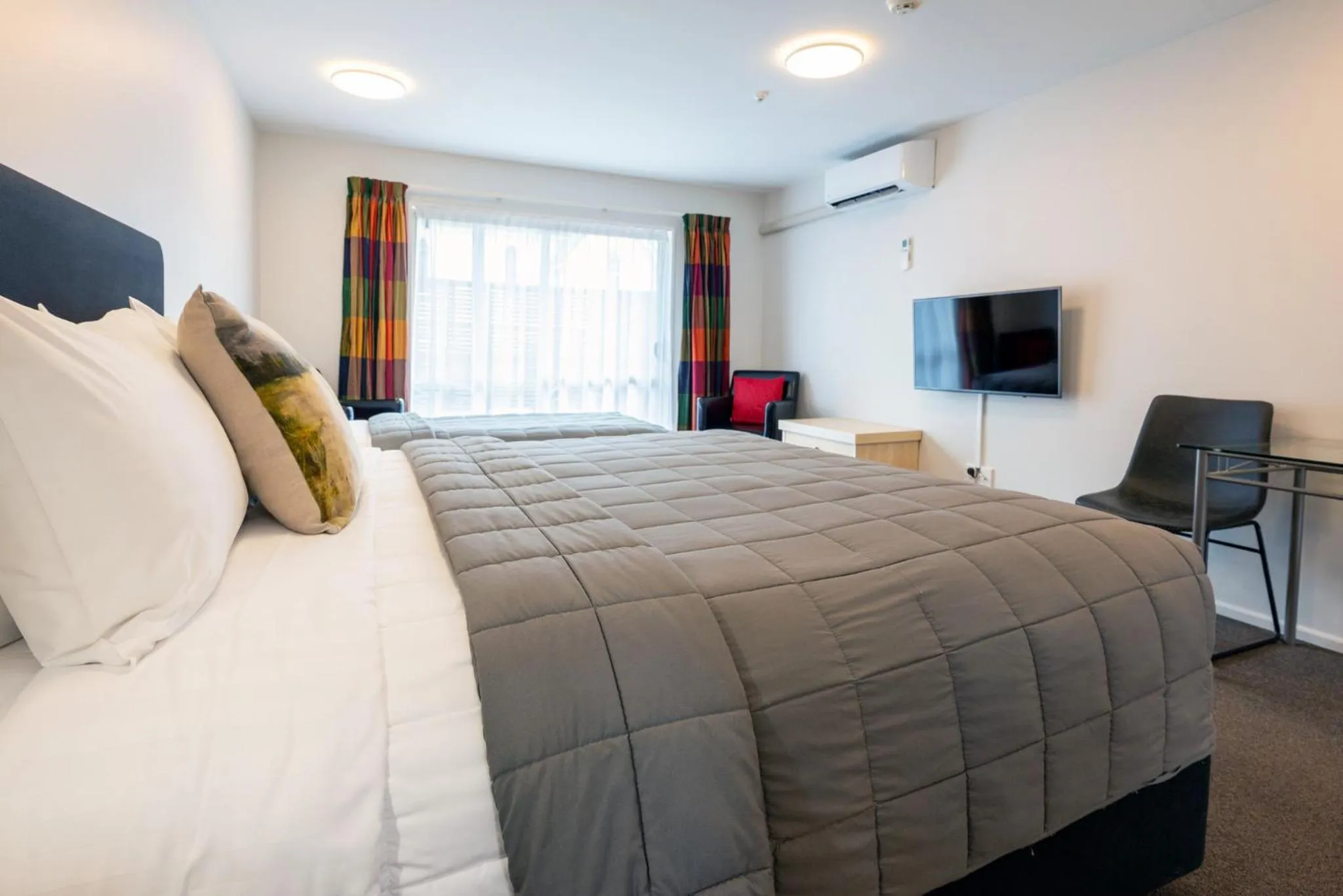 Bed in Tussock Peak Lodge