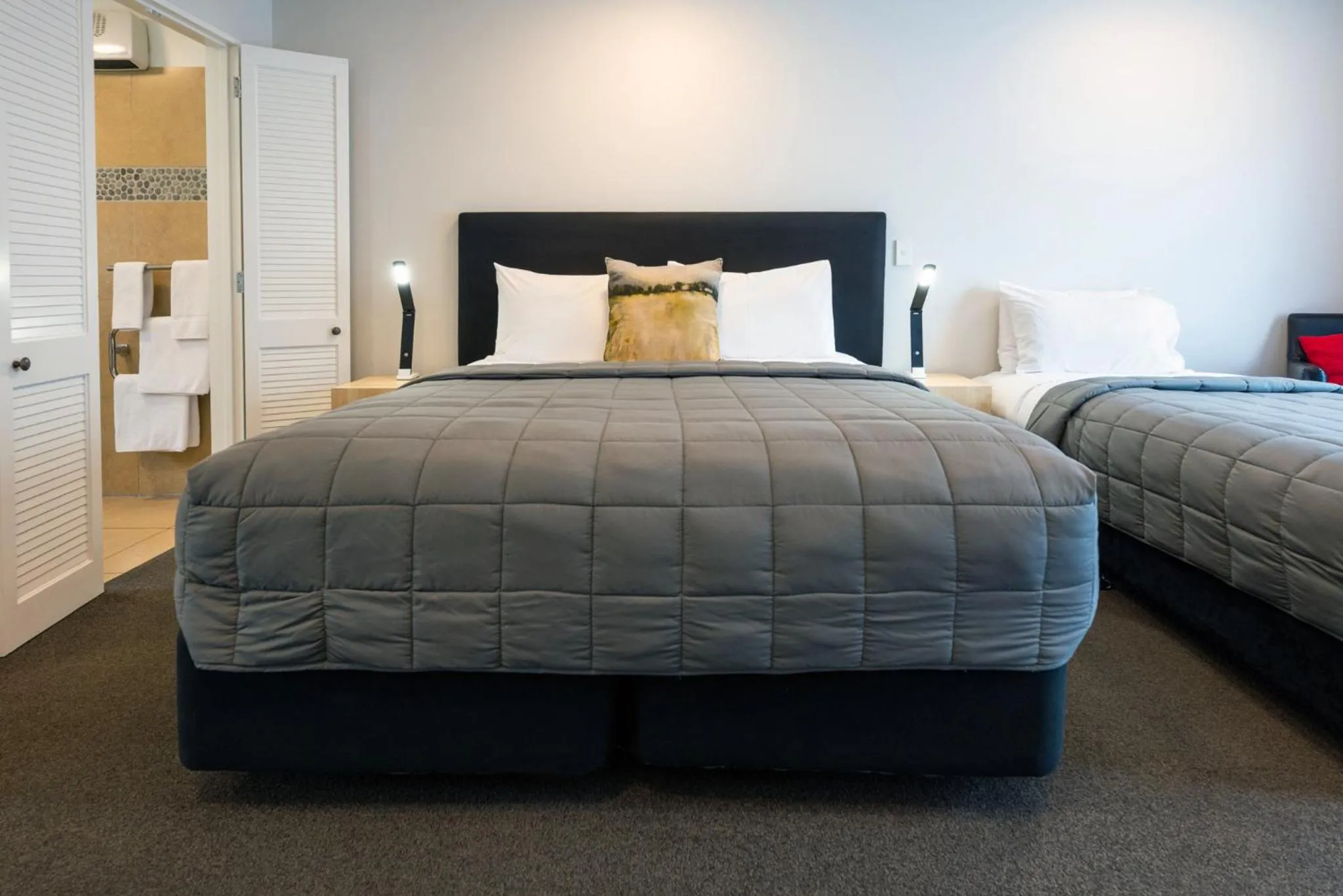 Bed in Tussock Peak Lodge