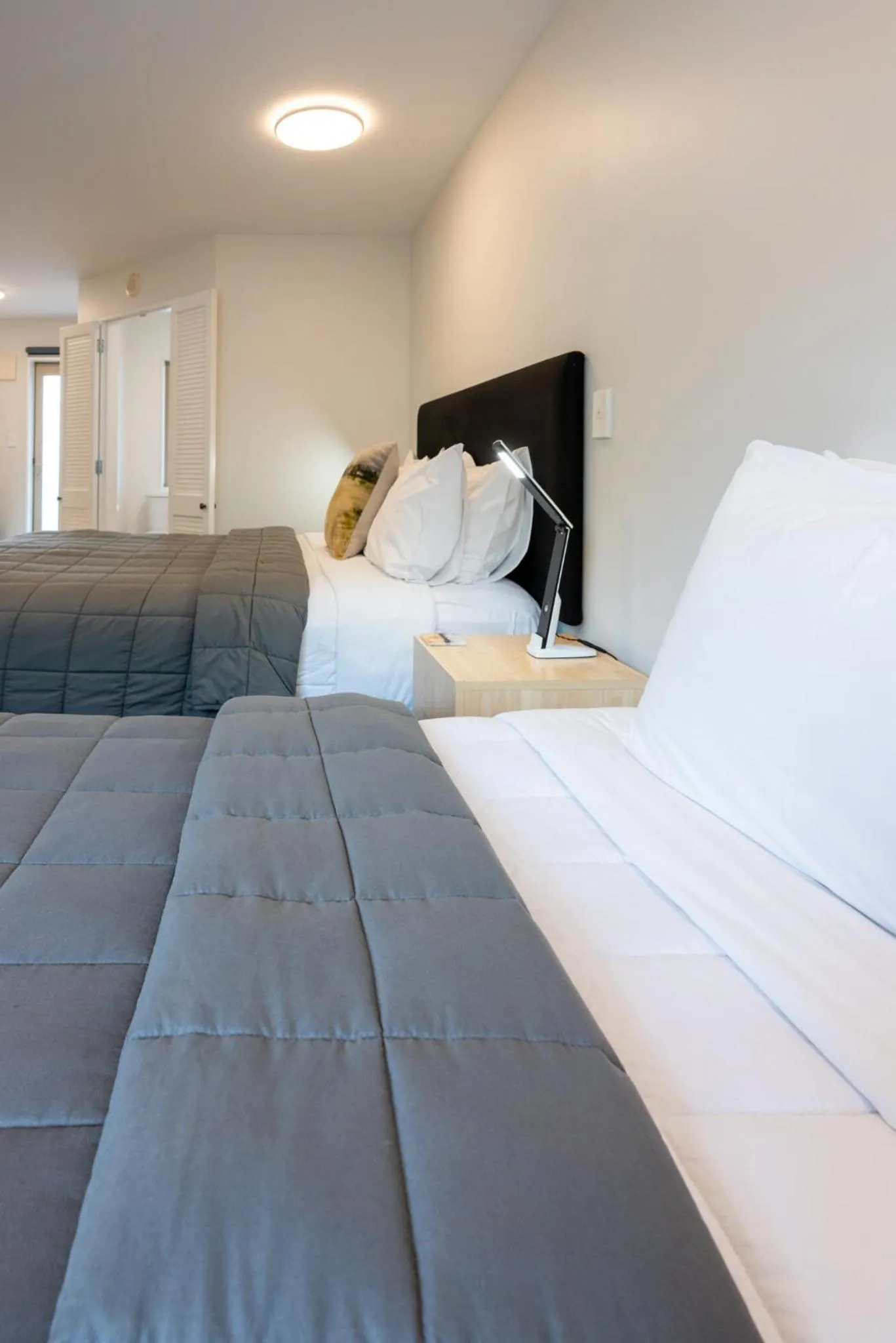 Bed in Tussock Peak Lodge