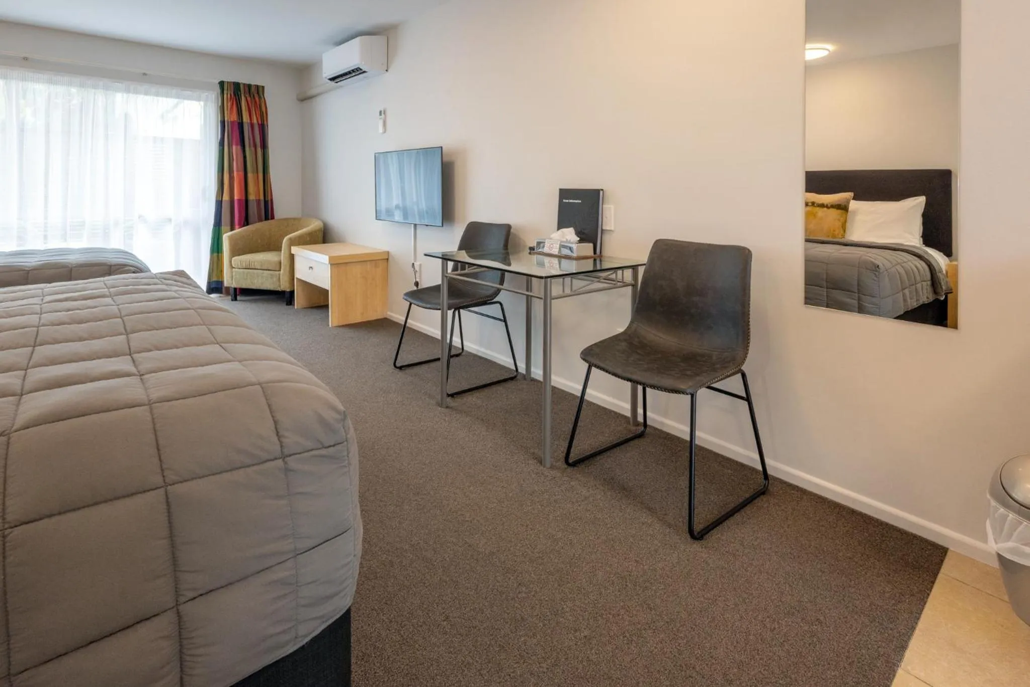 Bed in Tussock Peak Lodge