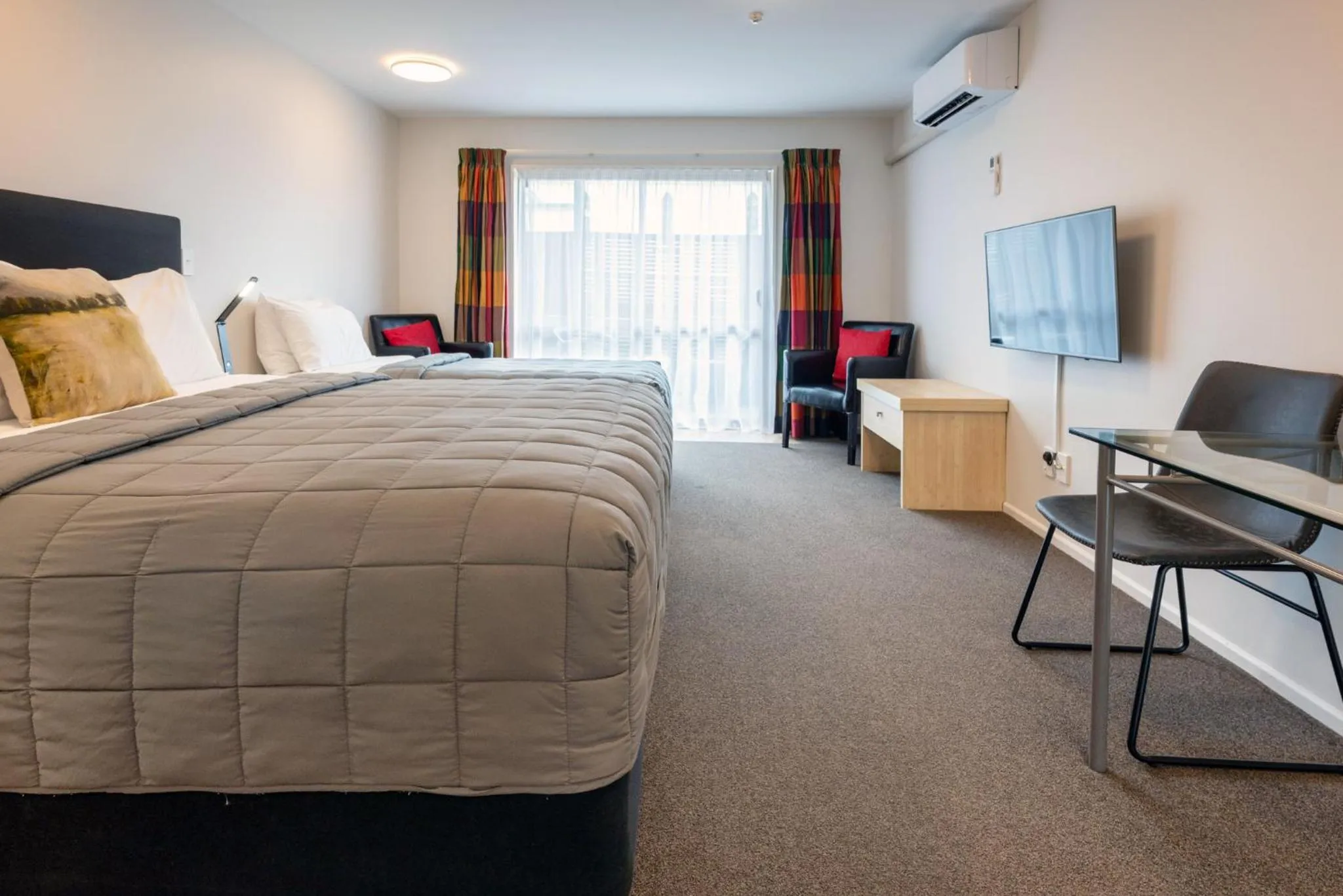 Bed in Tussock Peak Lodge