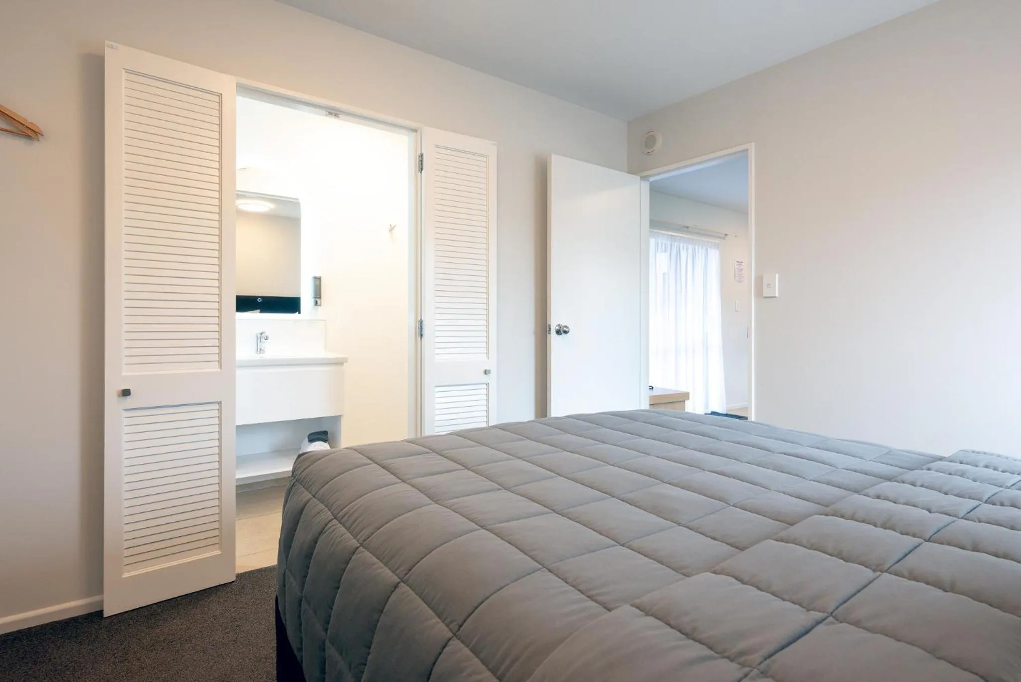 Bed in Tussock Peak Lodge