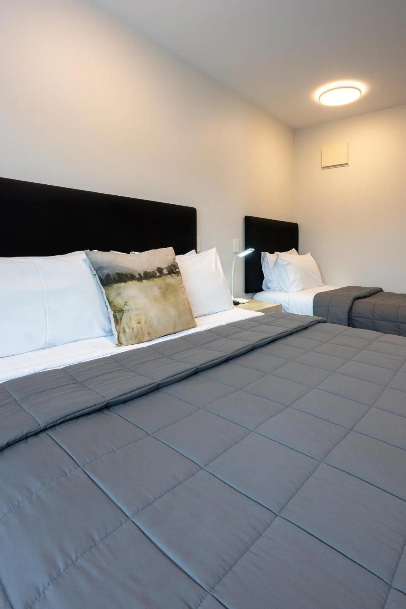 Bed in Tussock Peak Lodge