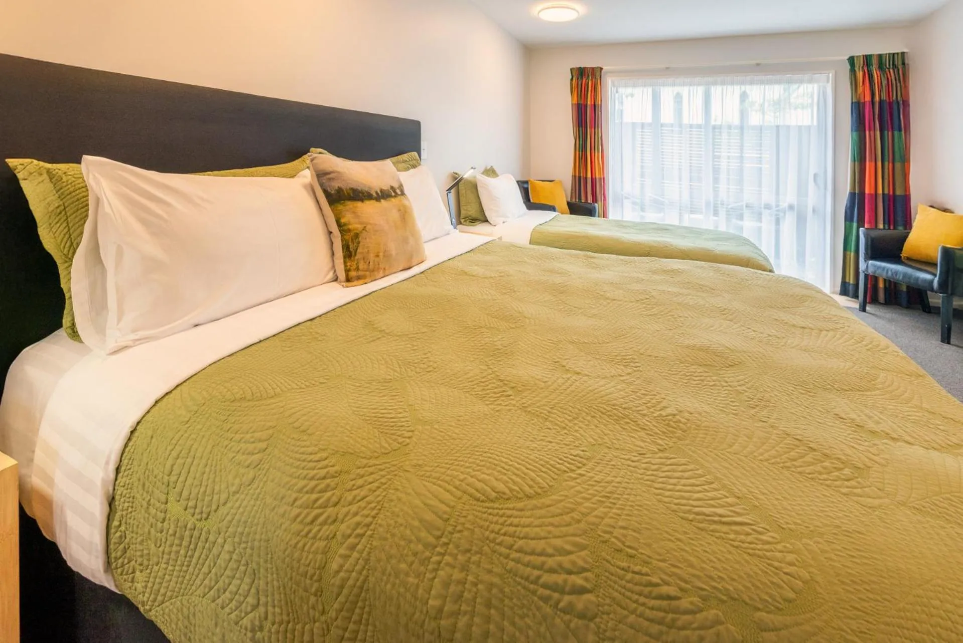 Bed in Tussock Peak Lodge