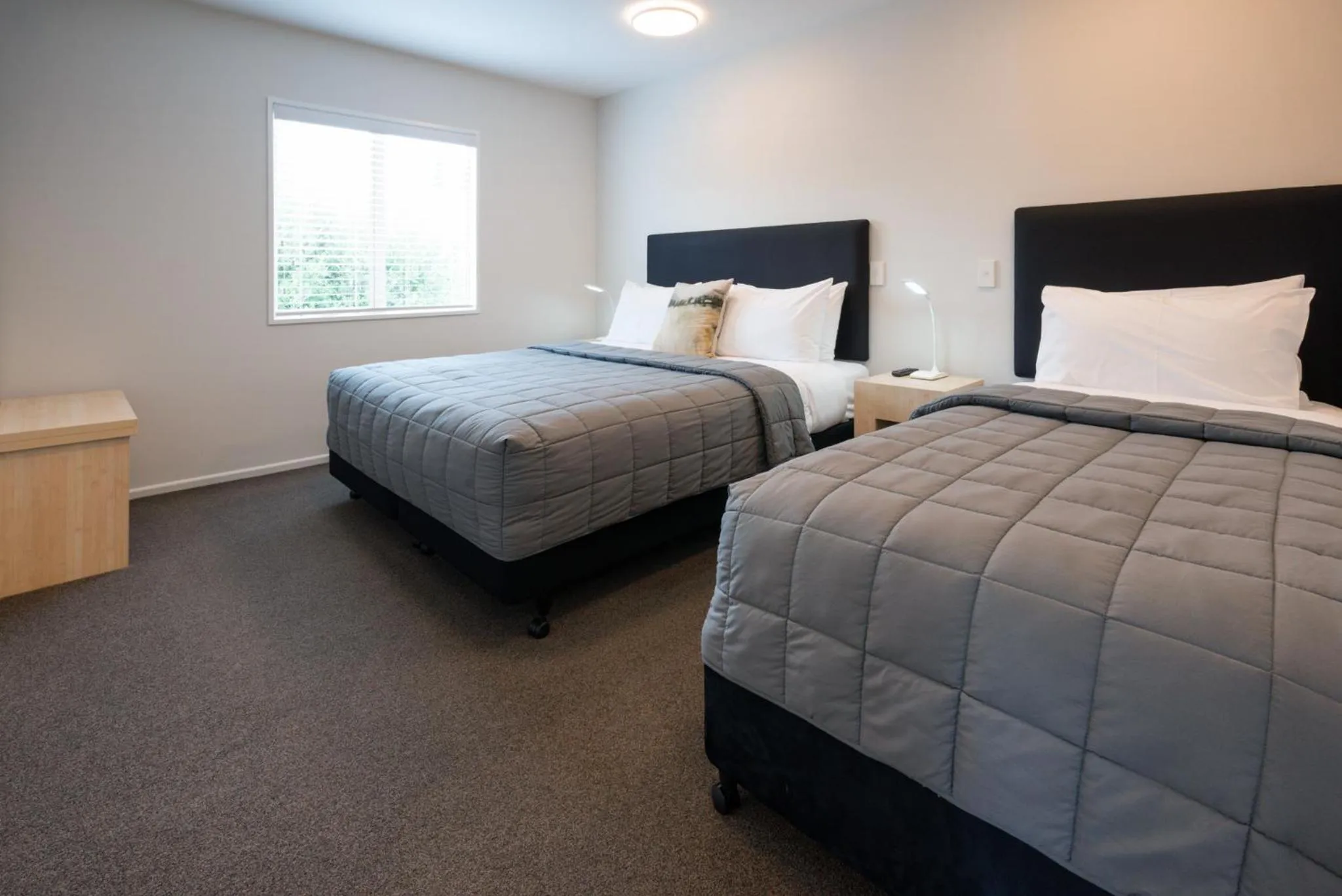 Bed in Tussock Peak Lodge