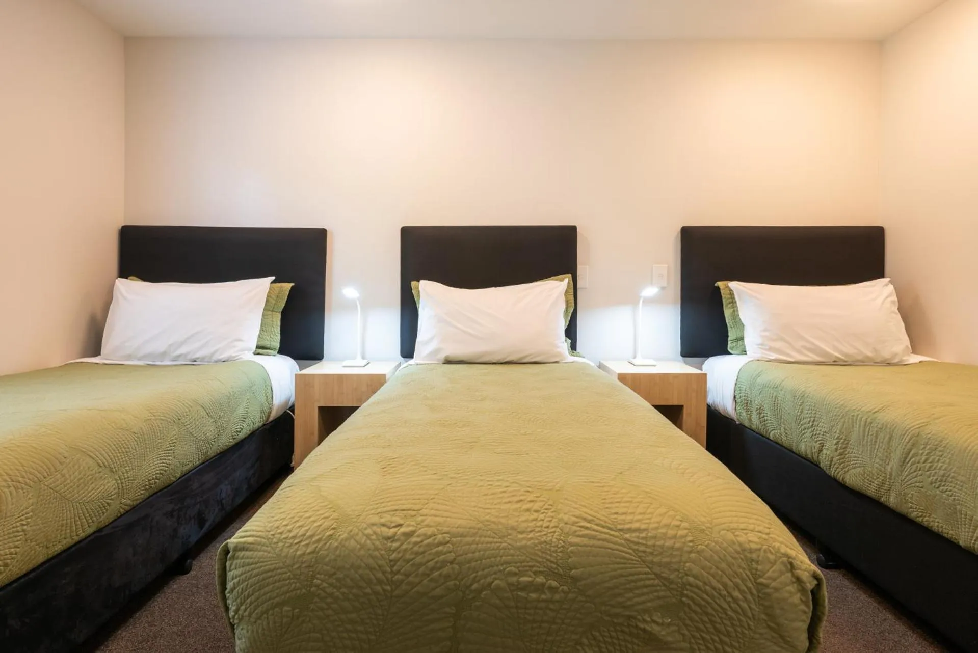 Bed in Tussock Peak Lodge