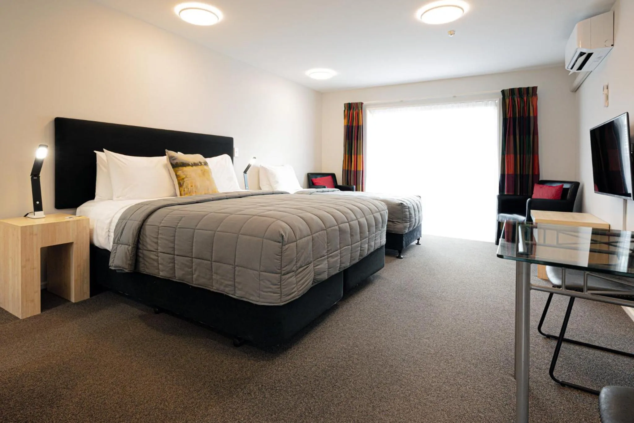 Bed in Tussock Peak Lodge