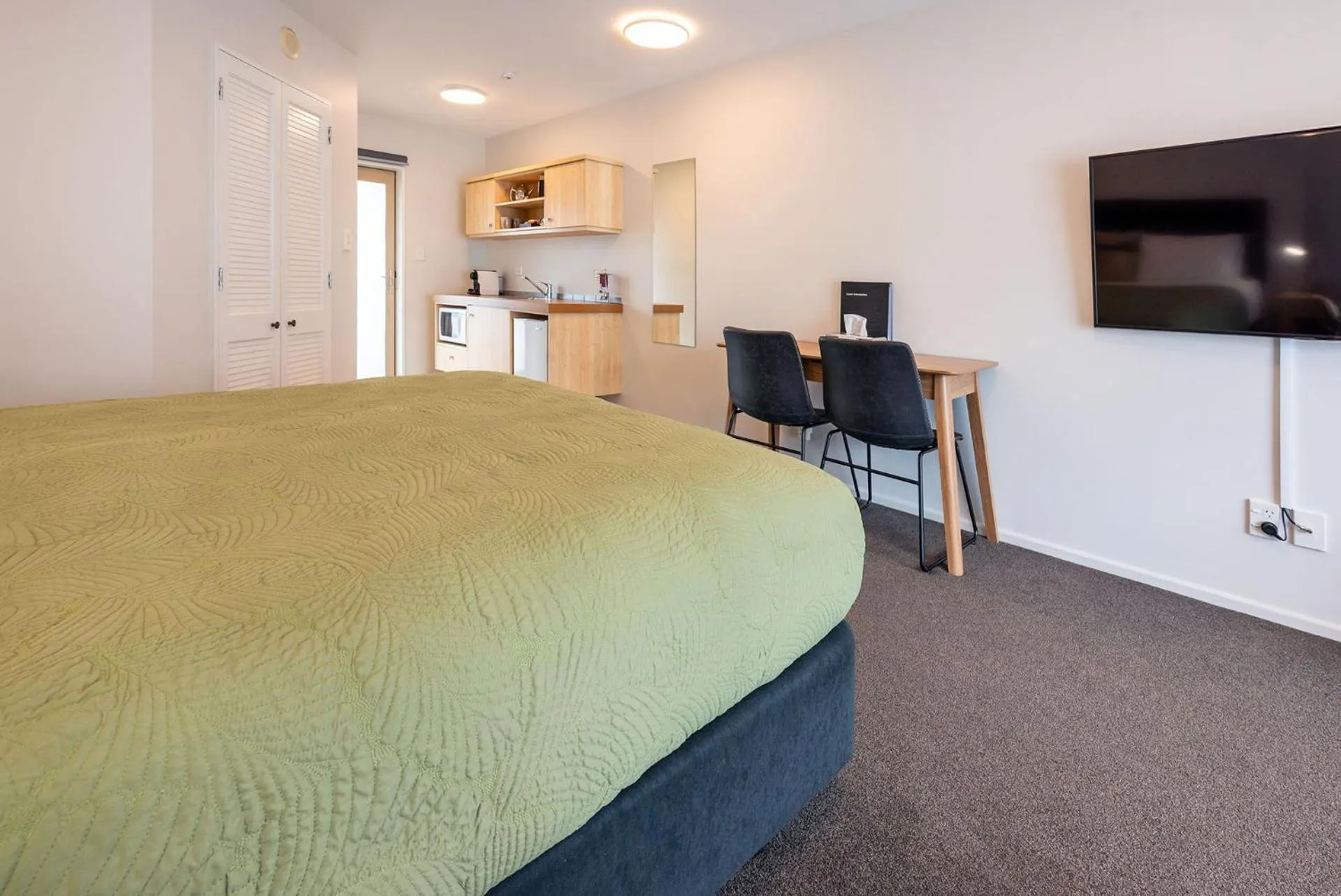 Bed in Tussock Peak Lodge