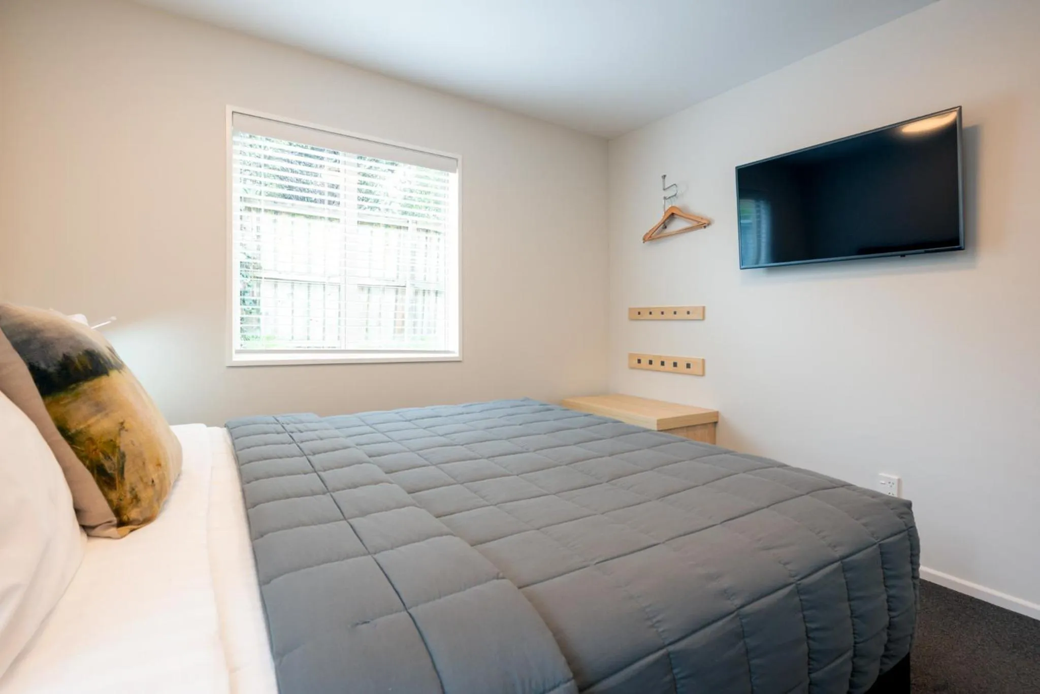 Bed in Tussock Peak Lodge