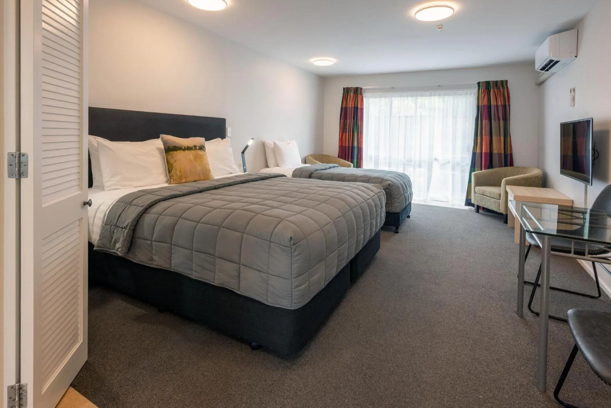 Bed in Tussock Peak Lodge