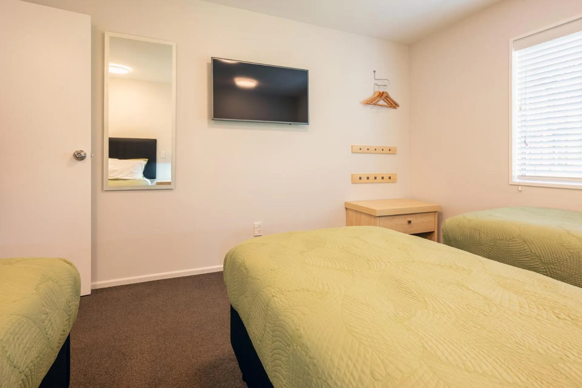 Bed in Tussock Peak Lodge