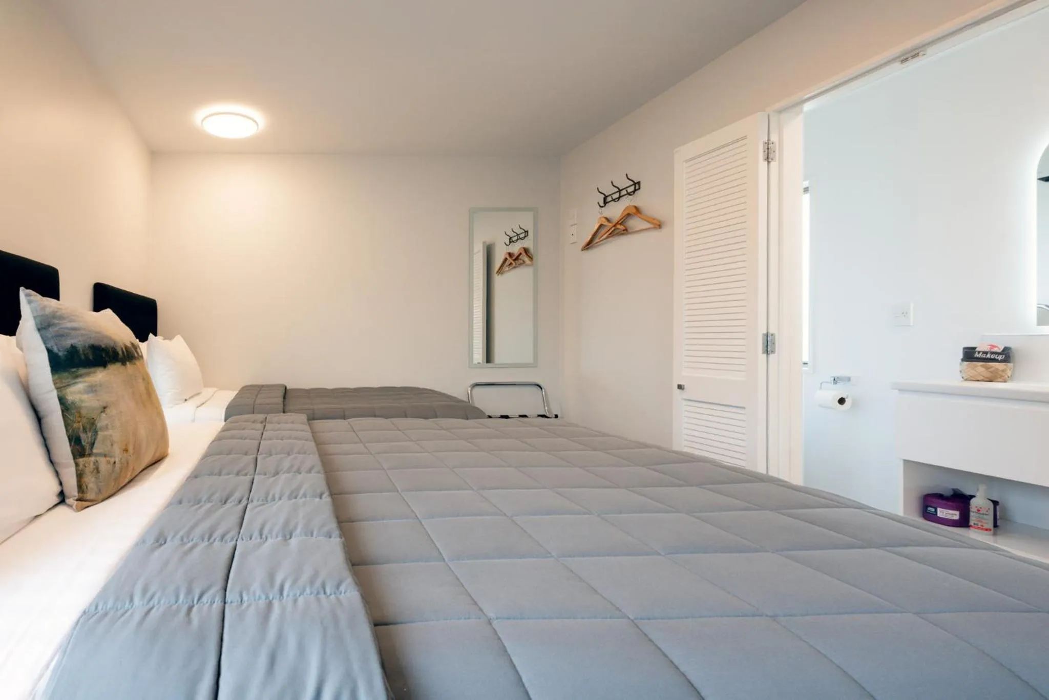 Bed in Tussock Peak Lodge