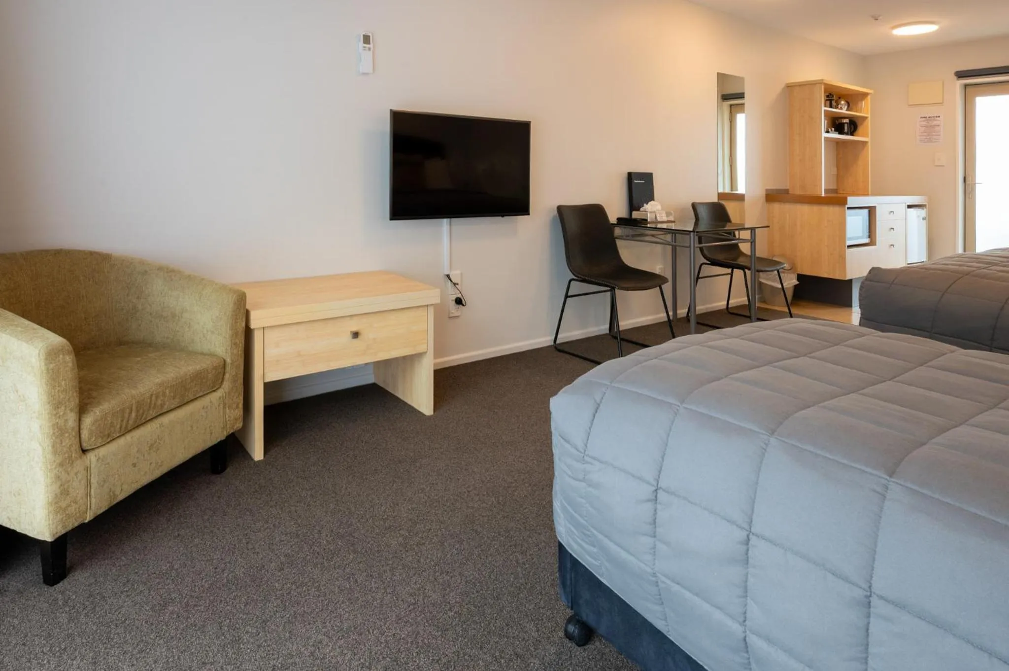 Bed in Tussock Peak Lodge