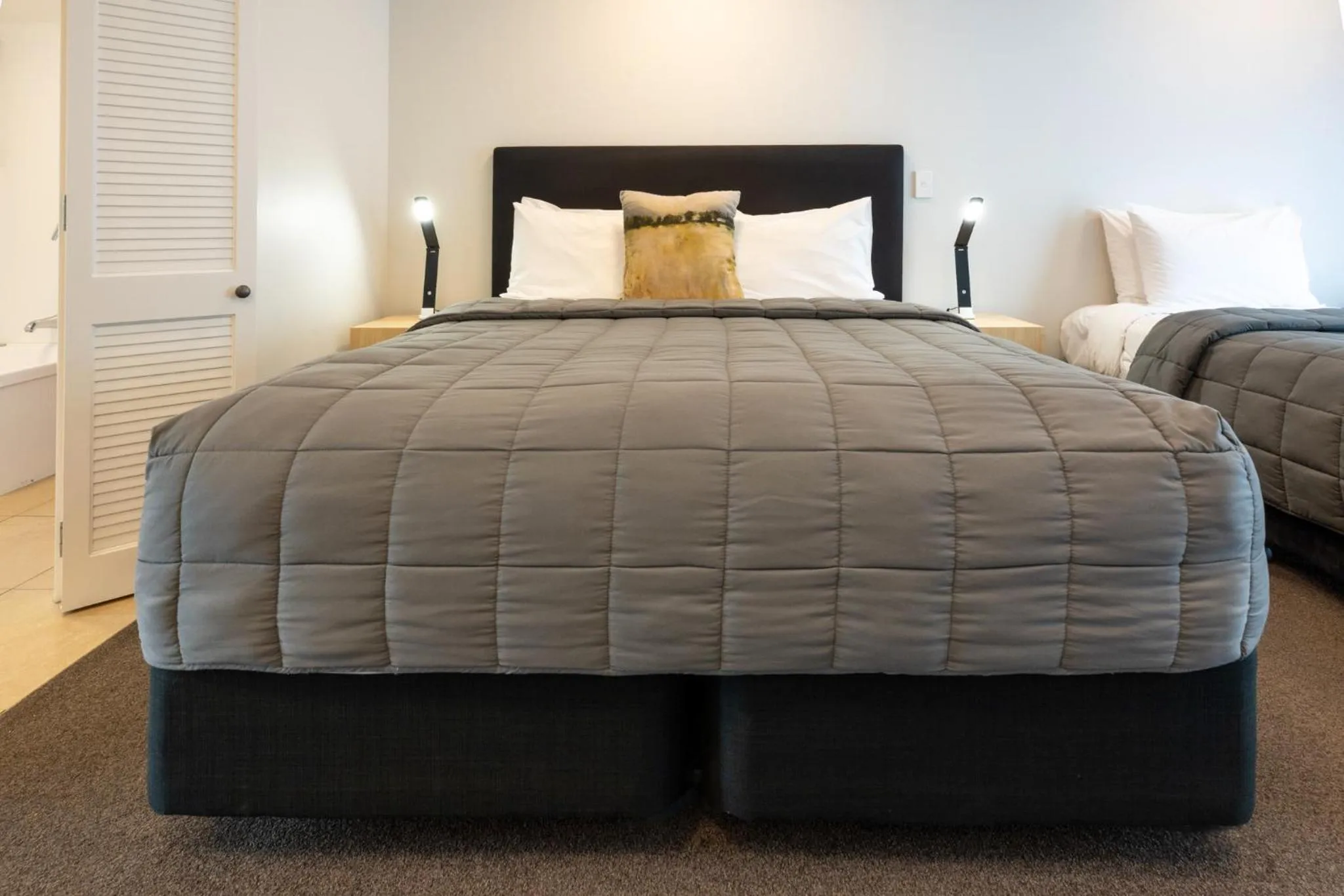 Bed in Tussock Peak Lodge