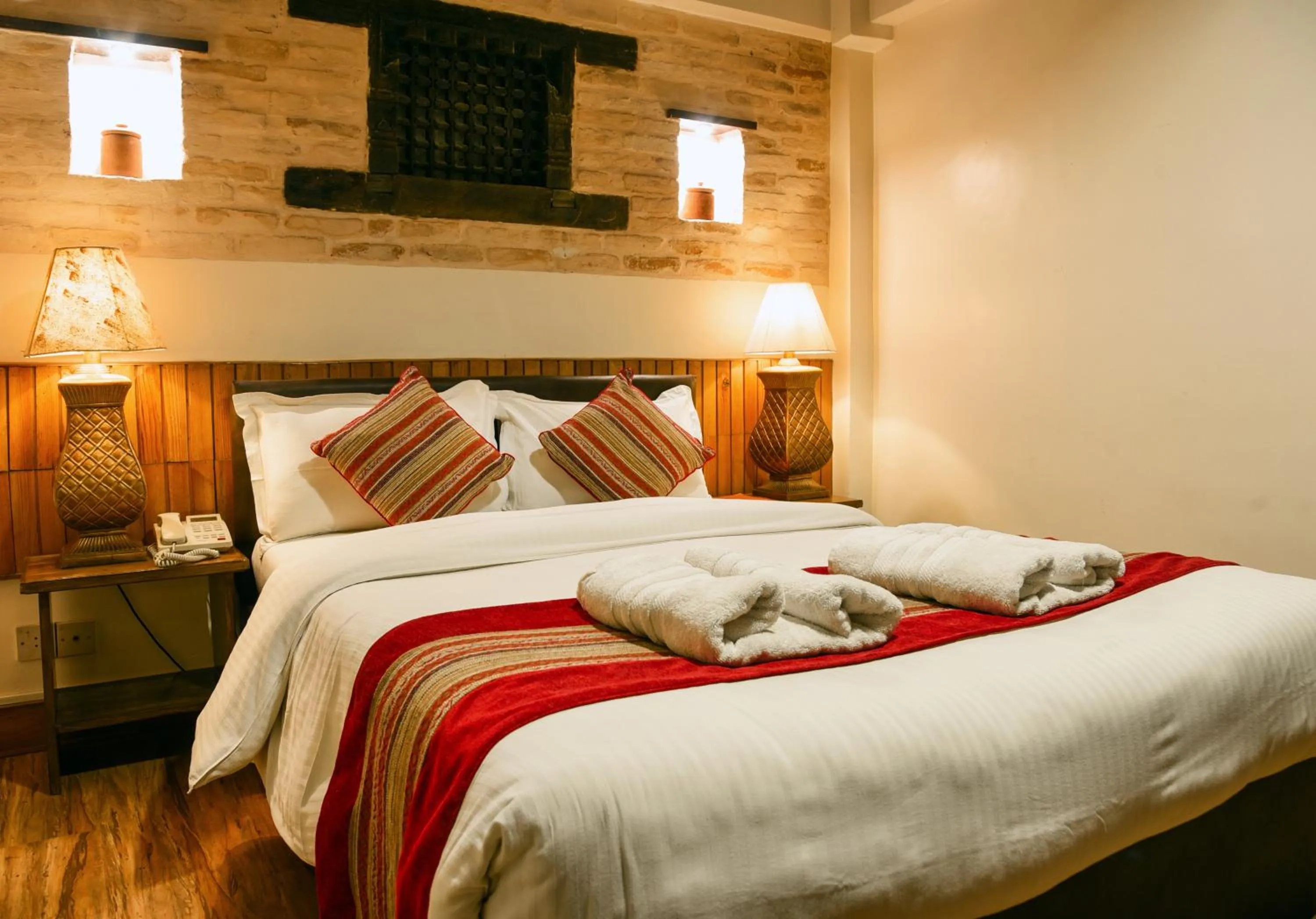 Bed in Nepal Pavilion Inn