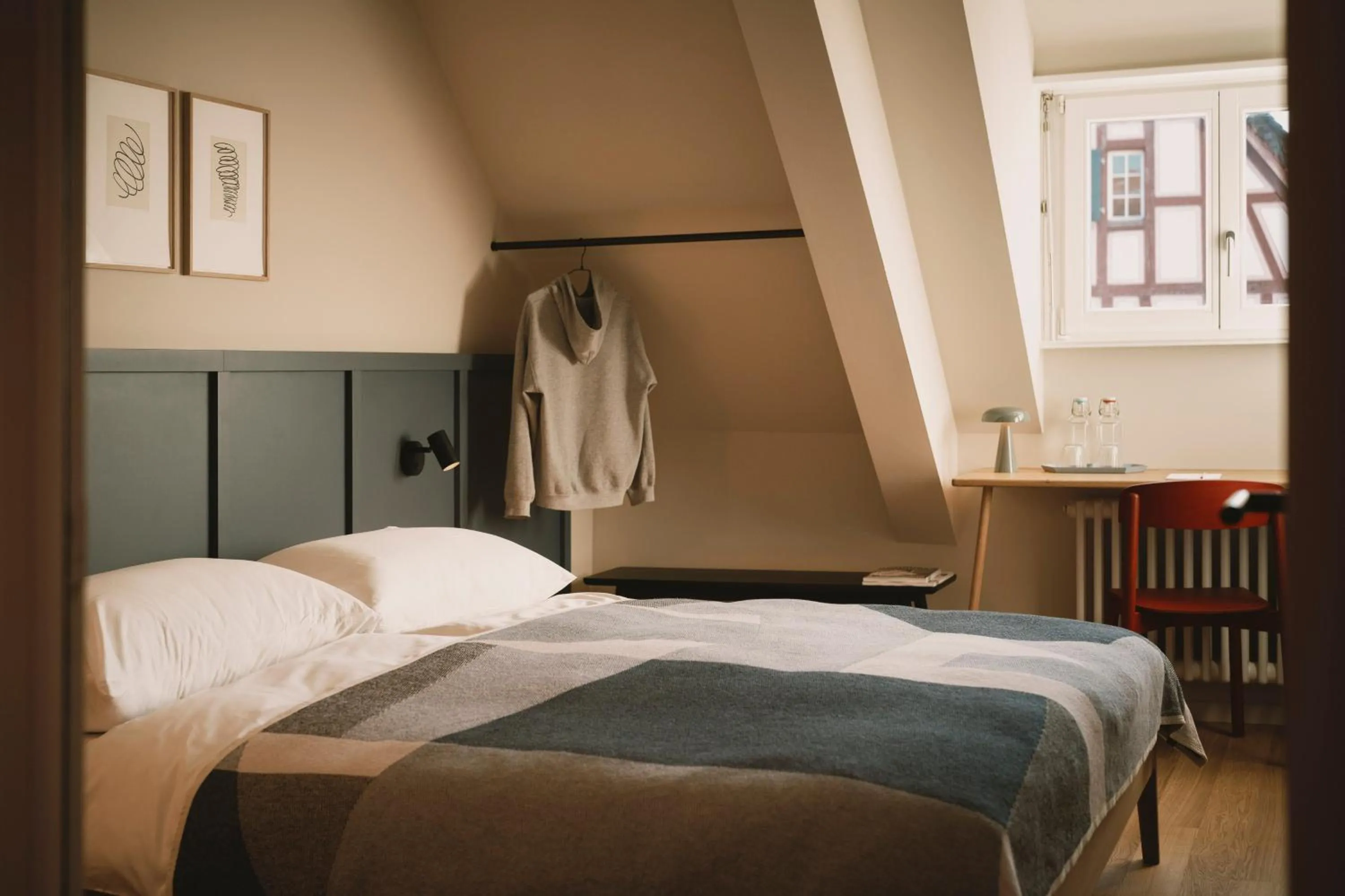 Bedroom, Bed in Landgasthof Riehen Hotel and Restaurant, Basel