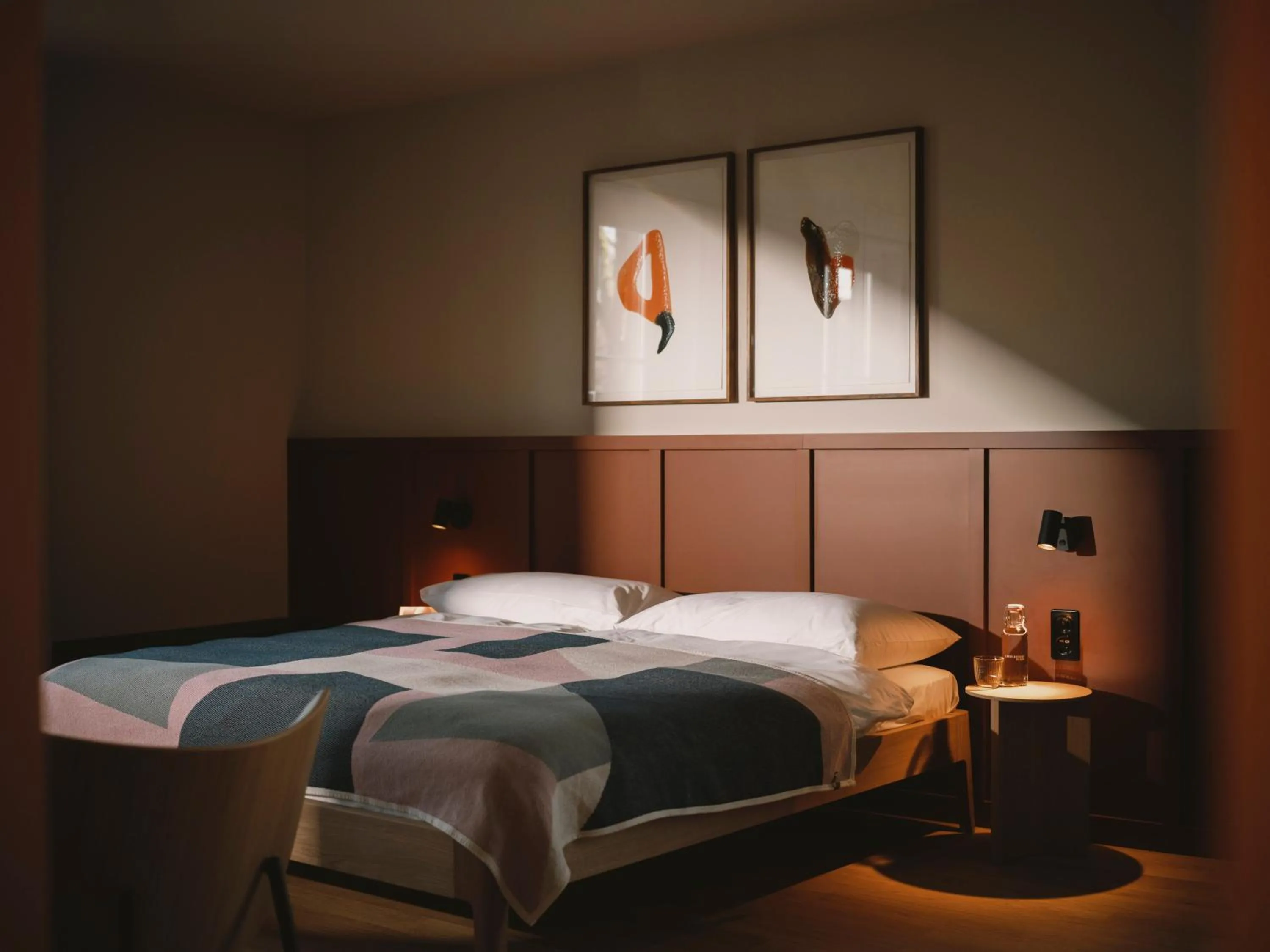 Bed in Landgasthof Riehen Hotel and Restaurant, Basel
