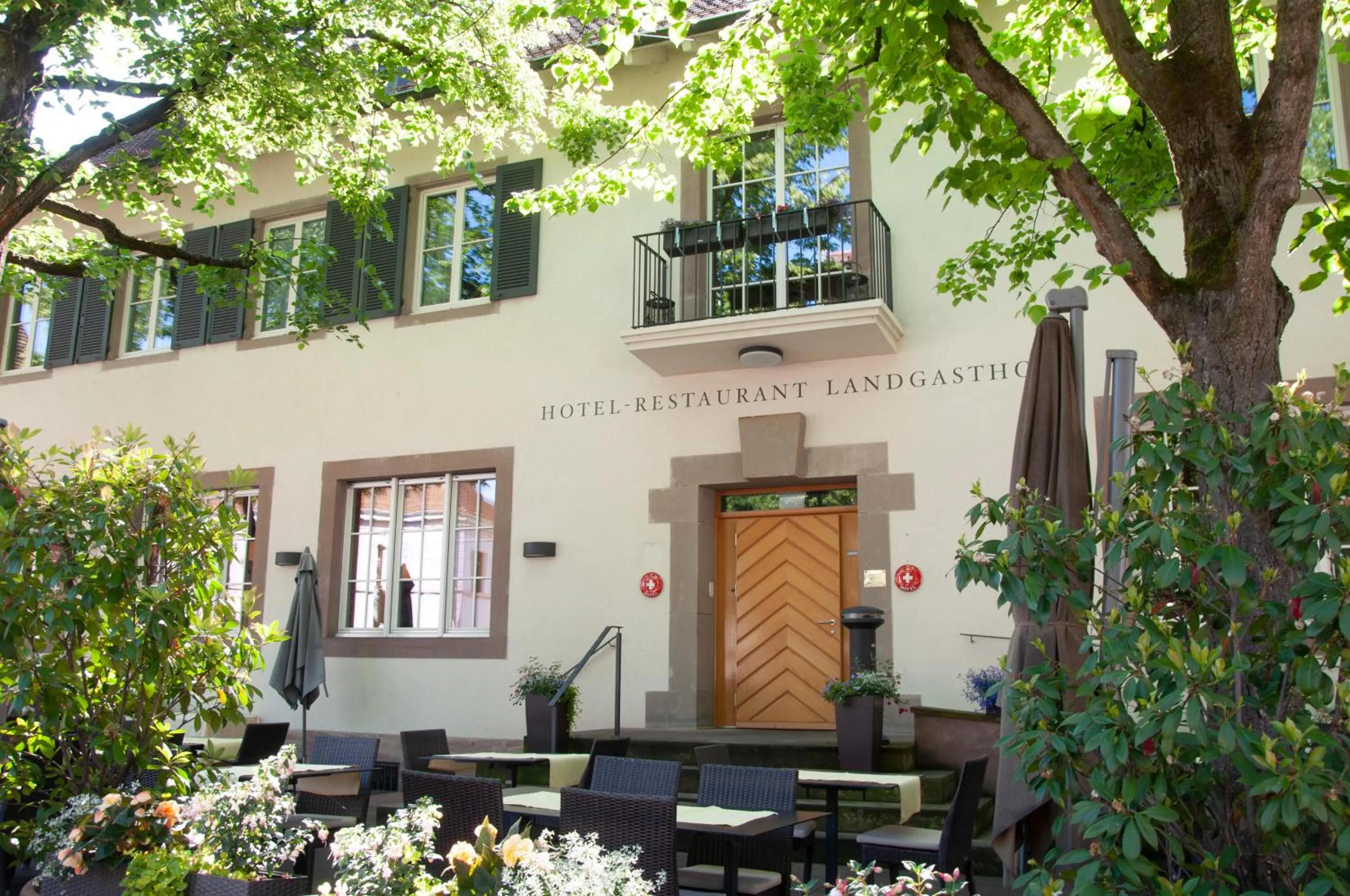 Property building in Landgasthof Riehen Hotel and Restaurant, Basel