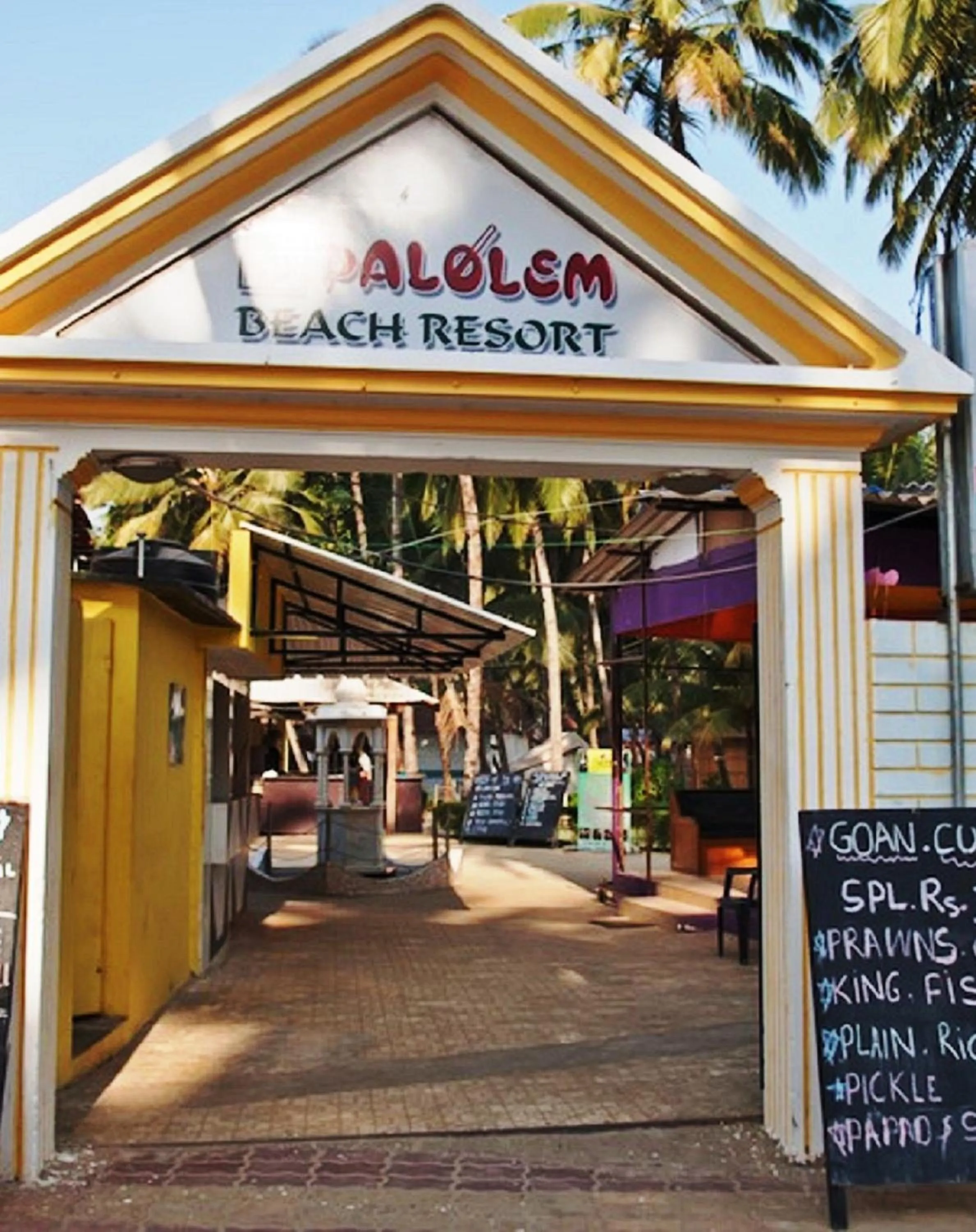 Facade/entrance in Palolem Beach Resort