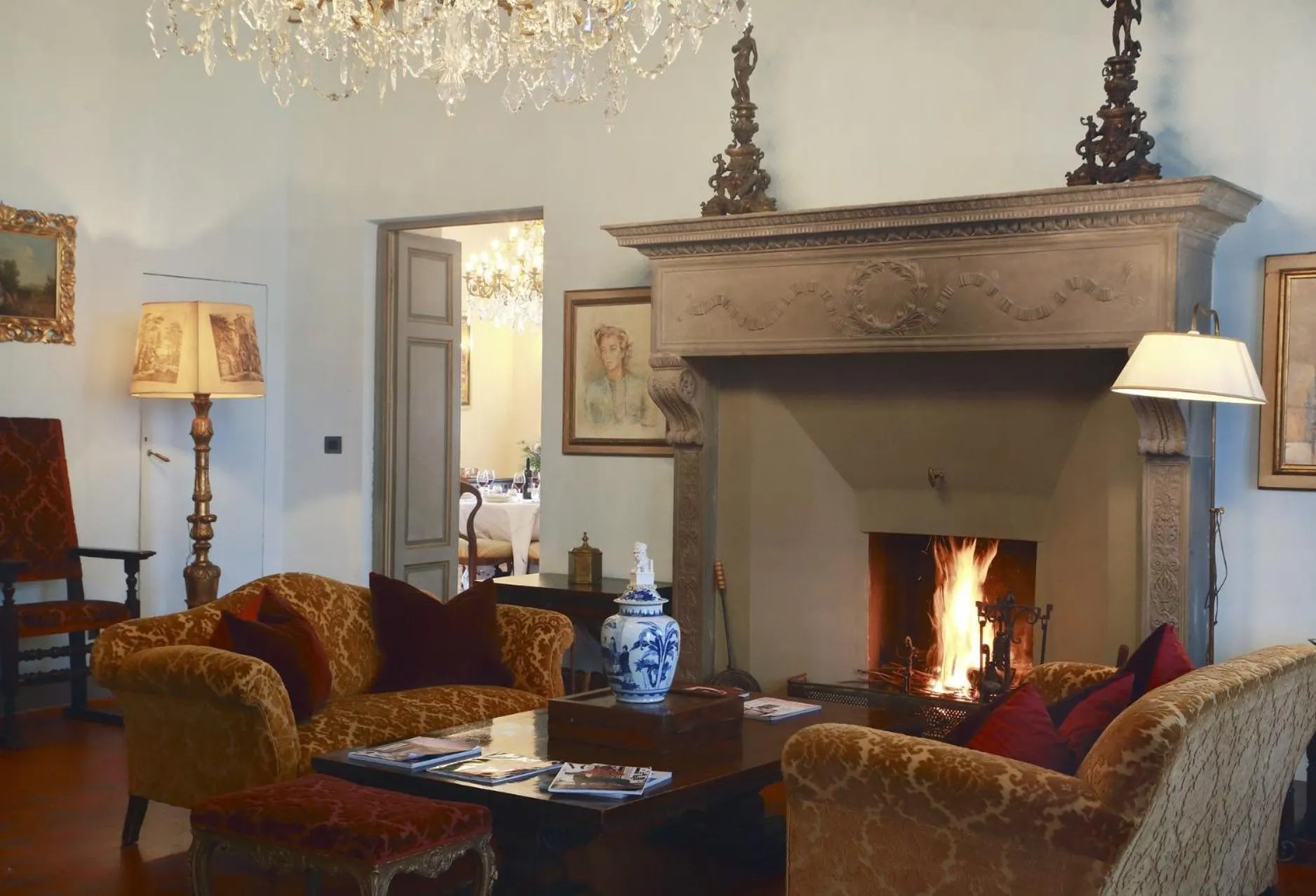 Living room in Villa La Piccioncina Firenze