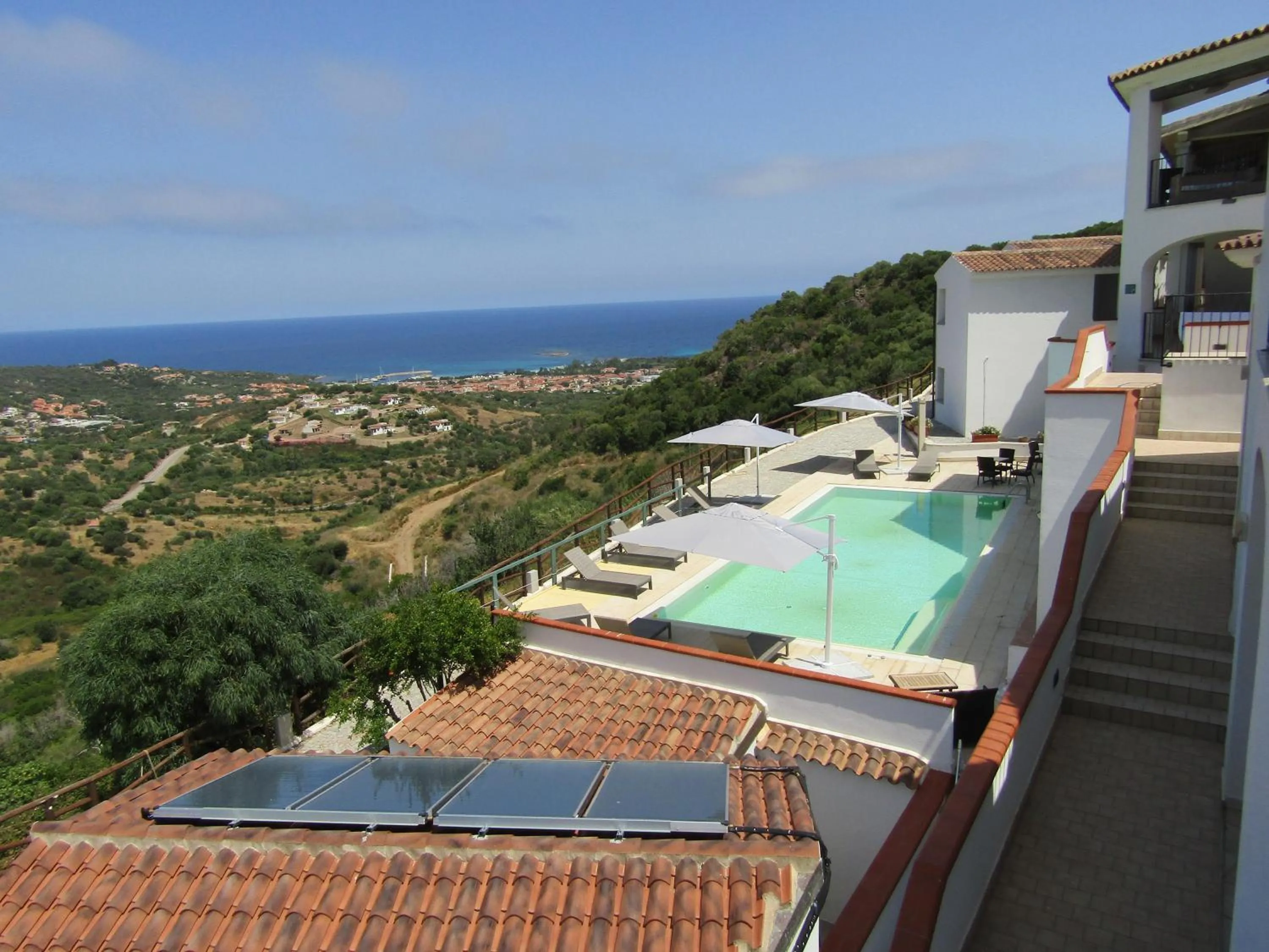 Pool view in Hotel Castello Budoni