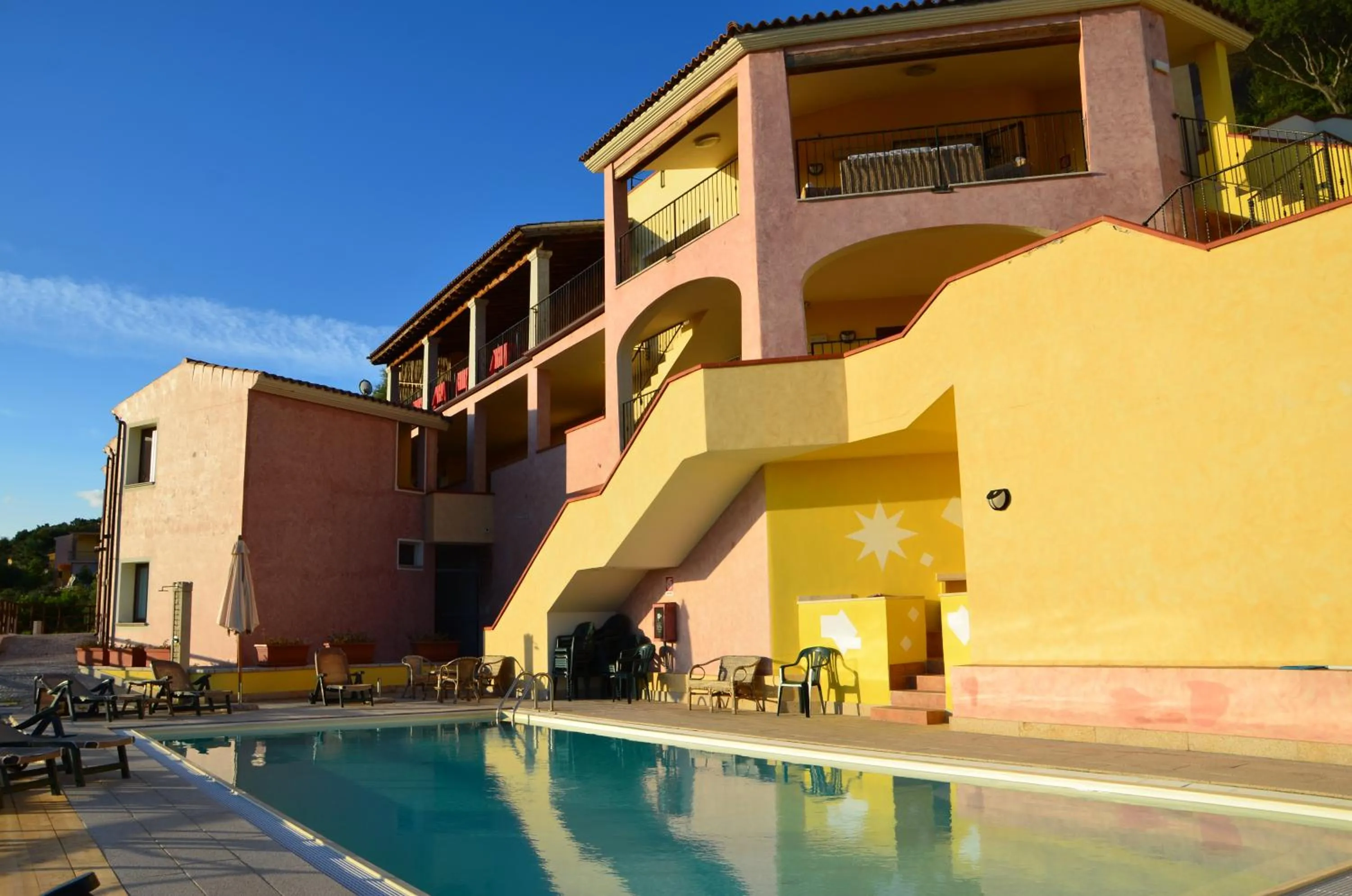 Pool view in Hotel Castello Budoni