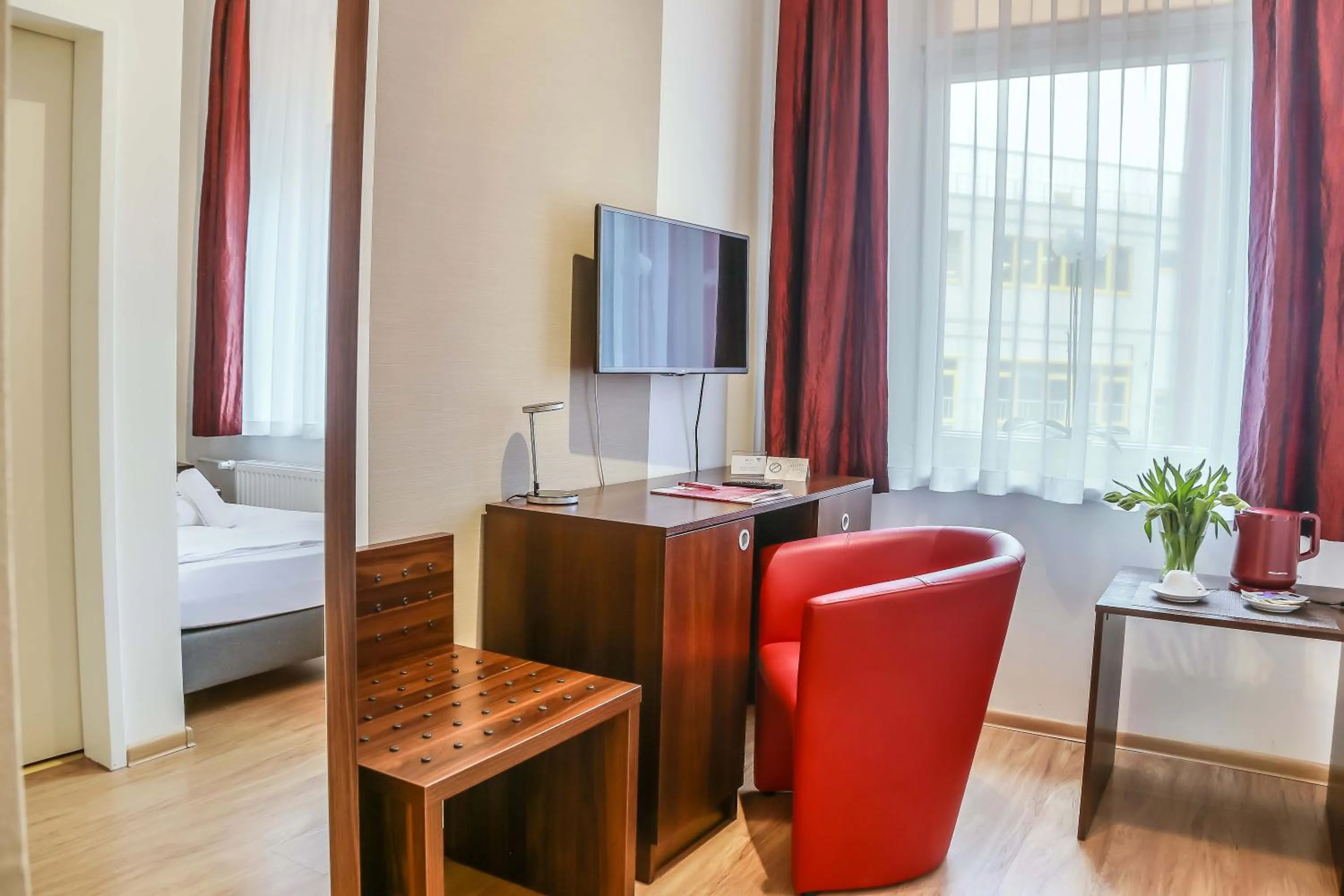 Decorative detail, Bed in City Residence Hotel Frankfurt-Oder Bahnhof