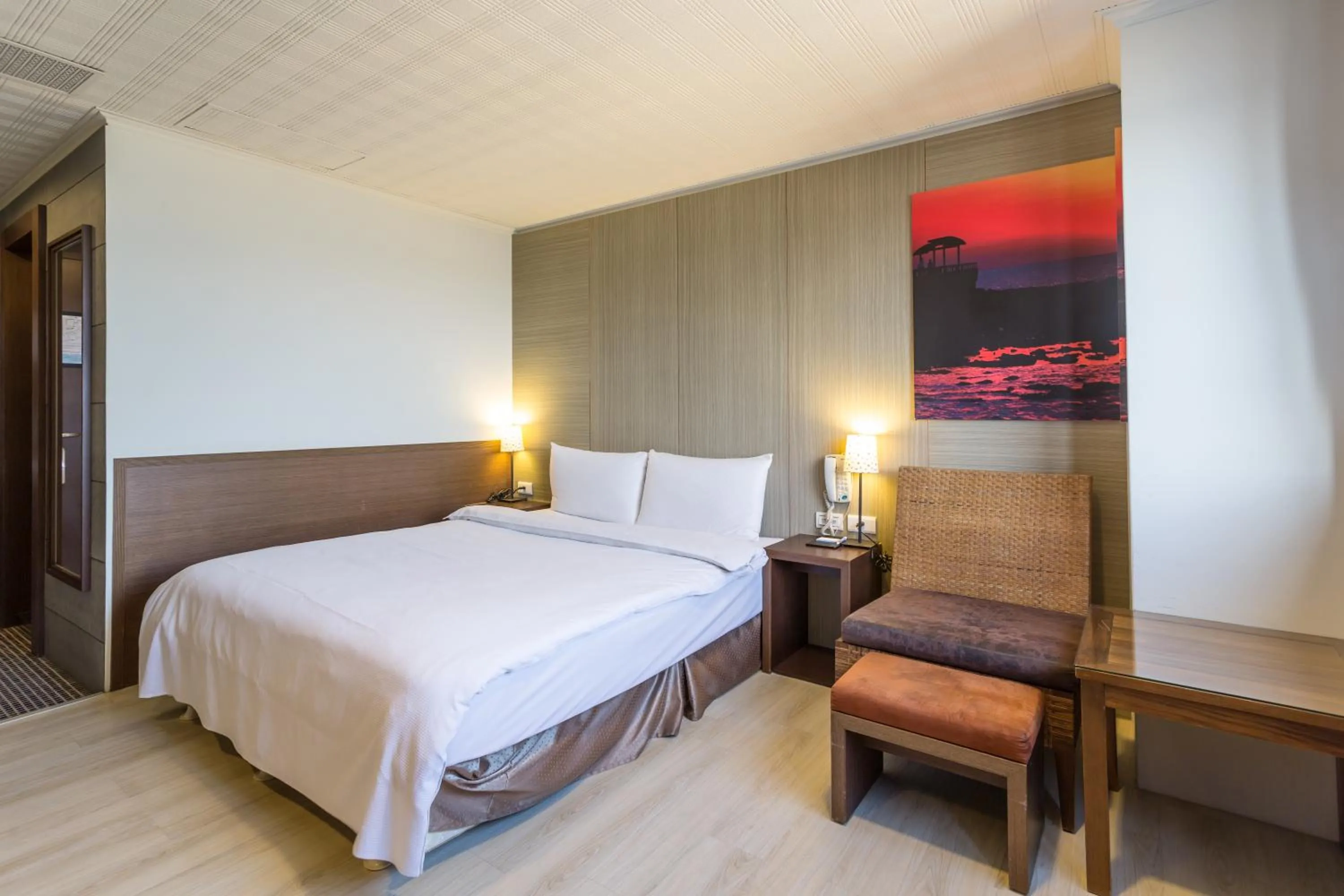 Bedroom, Bed in MF Hotel, penghu