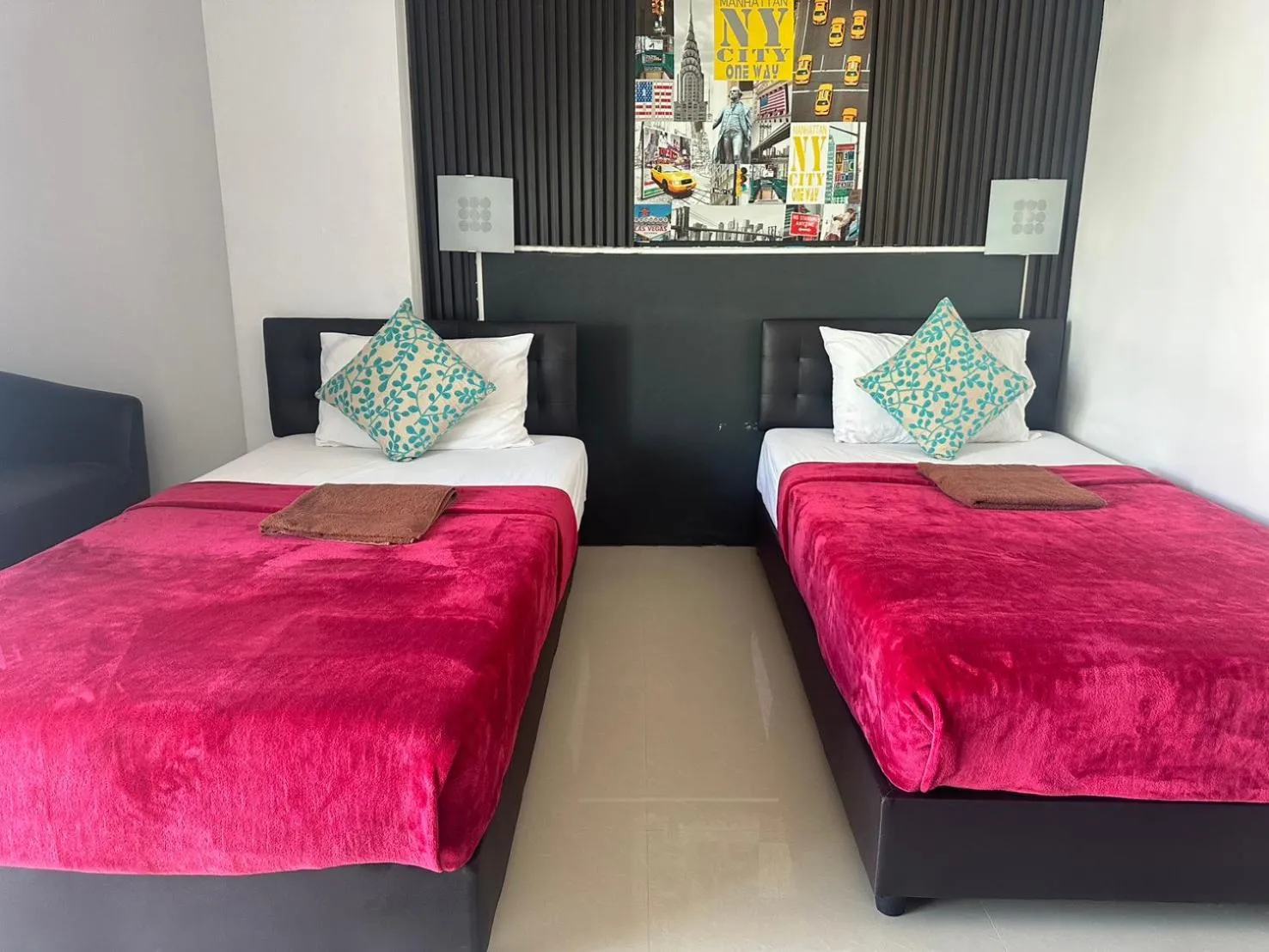 Bed in Happy Fish Guesthouse