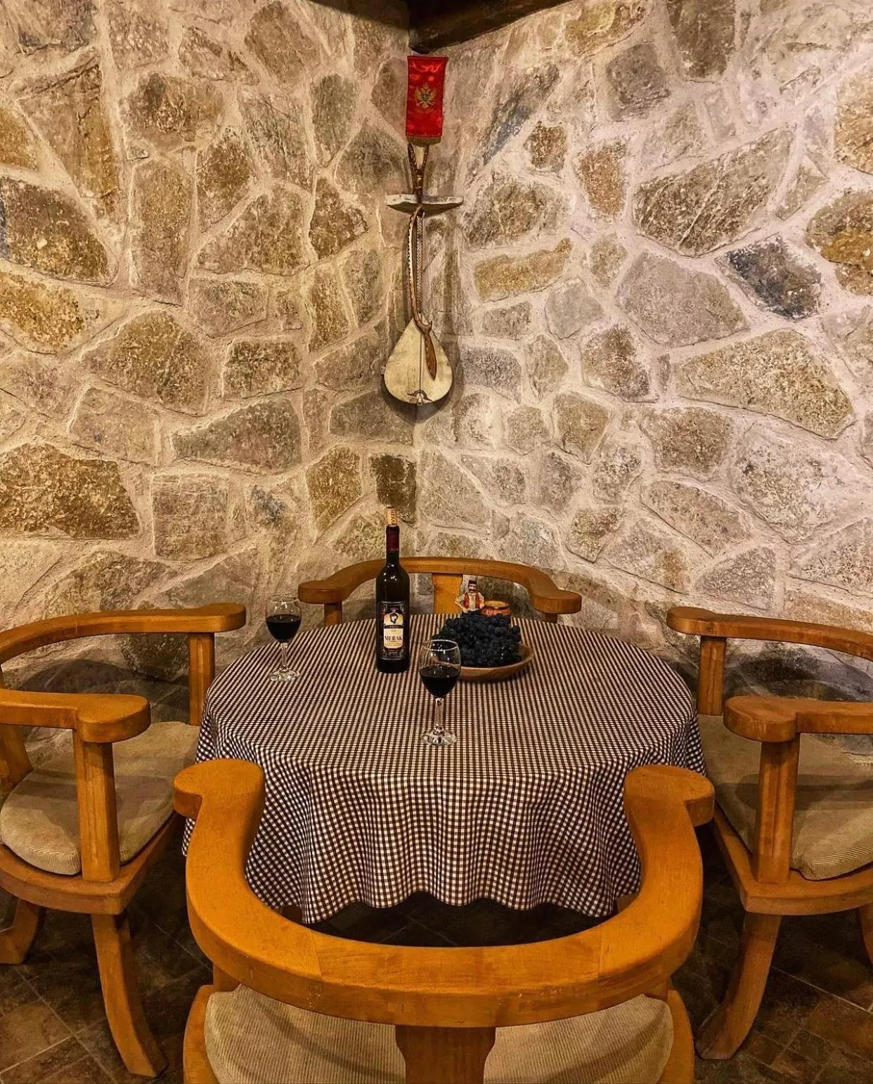 Seating area in Eco Villas Merak