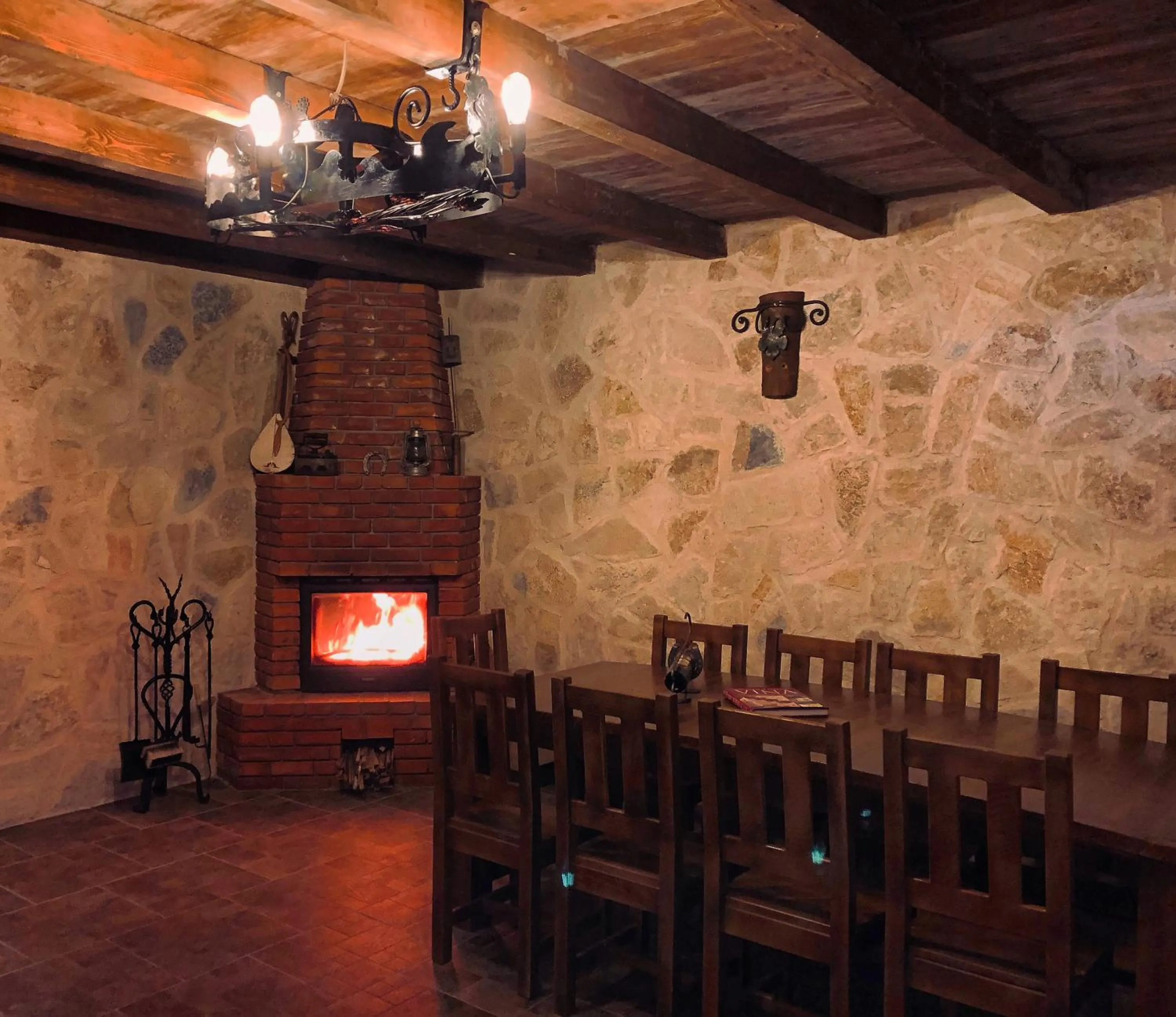 Seating area in Eco Villas Merak