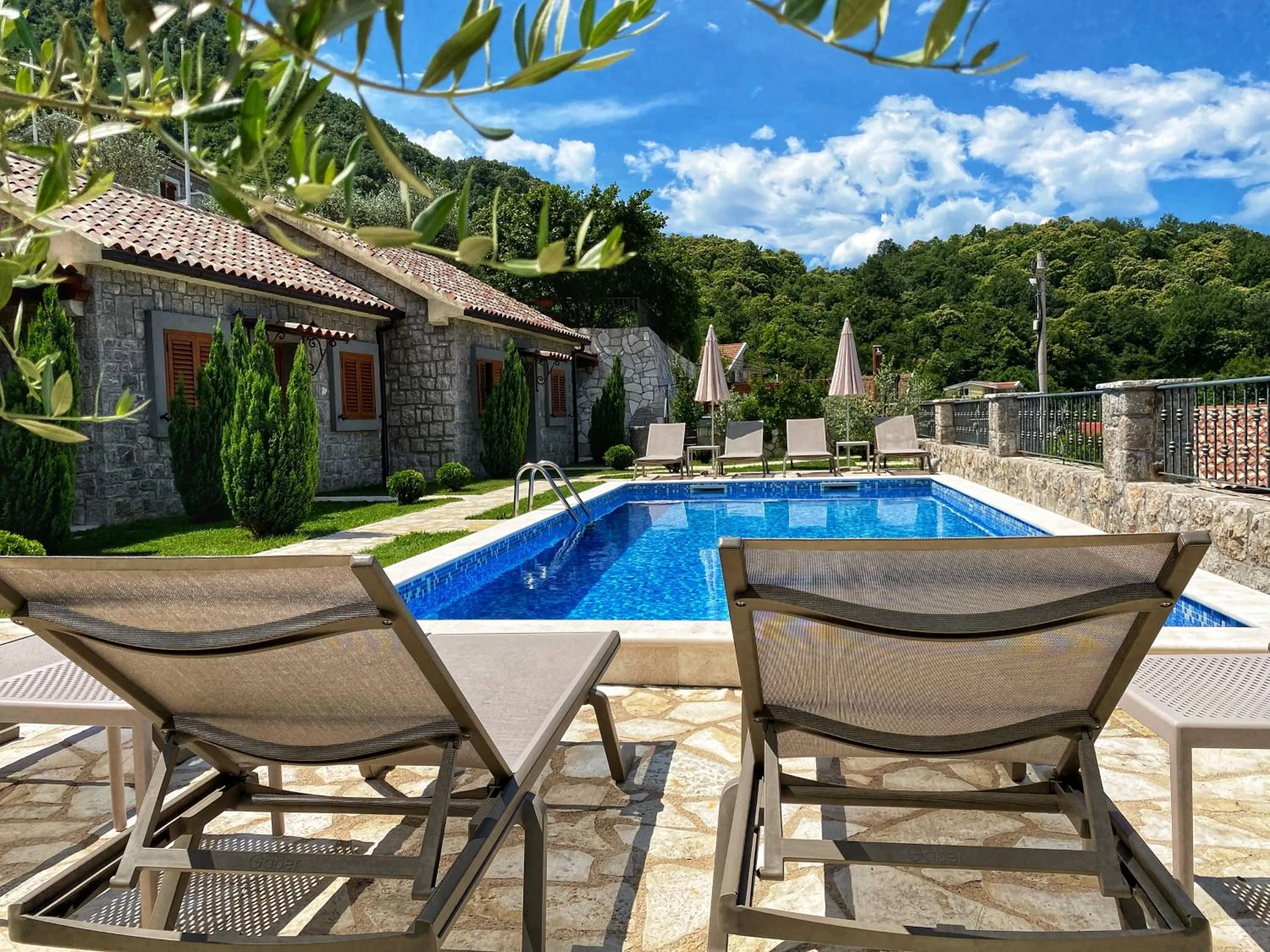 Pool view in Eco Villas Merak