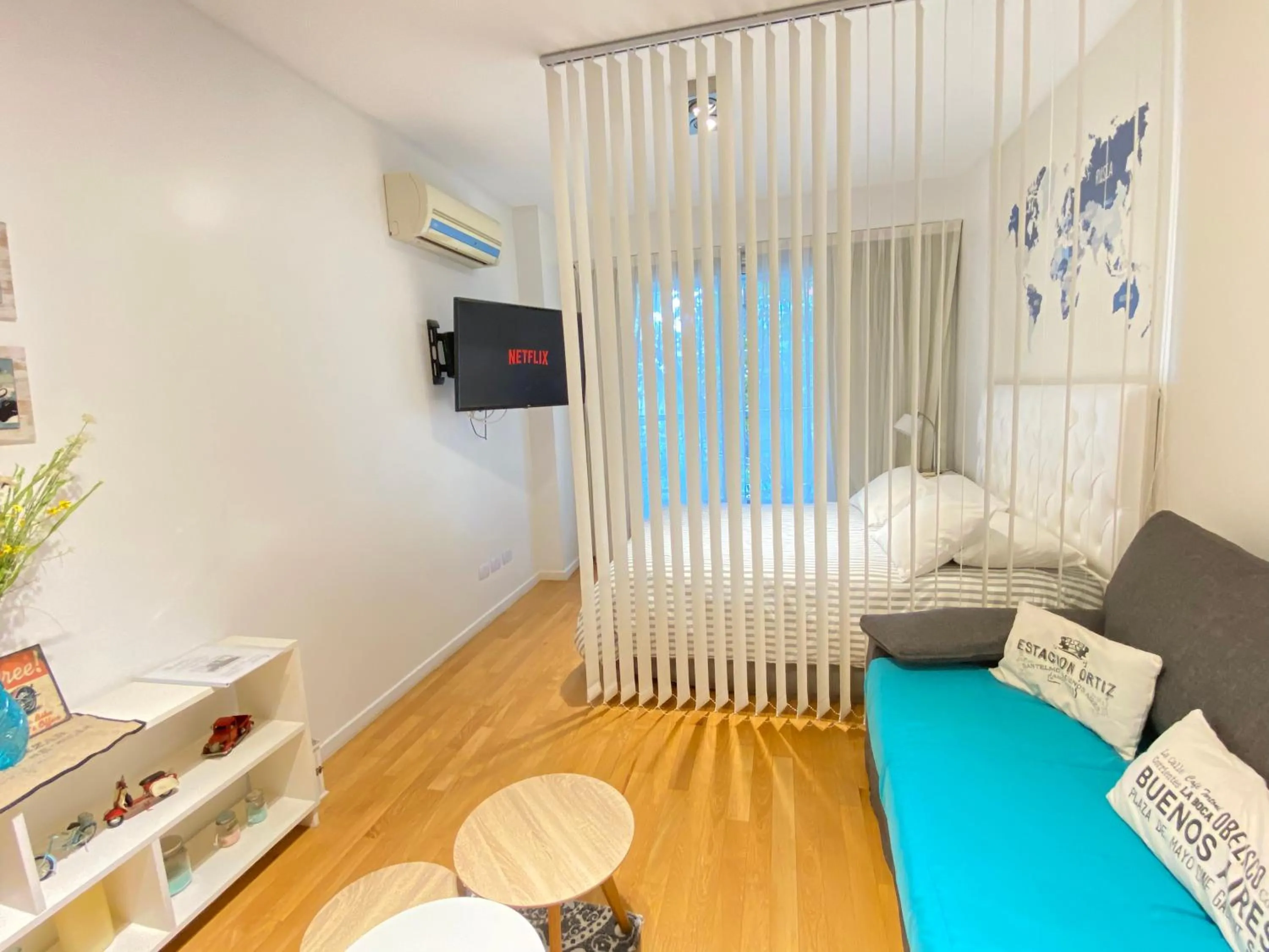 Living room in Palermo Soho Trendy Studio -COCHERA OPCIONAL CON COSTO-