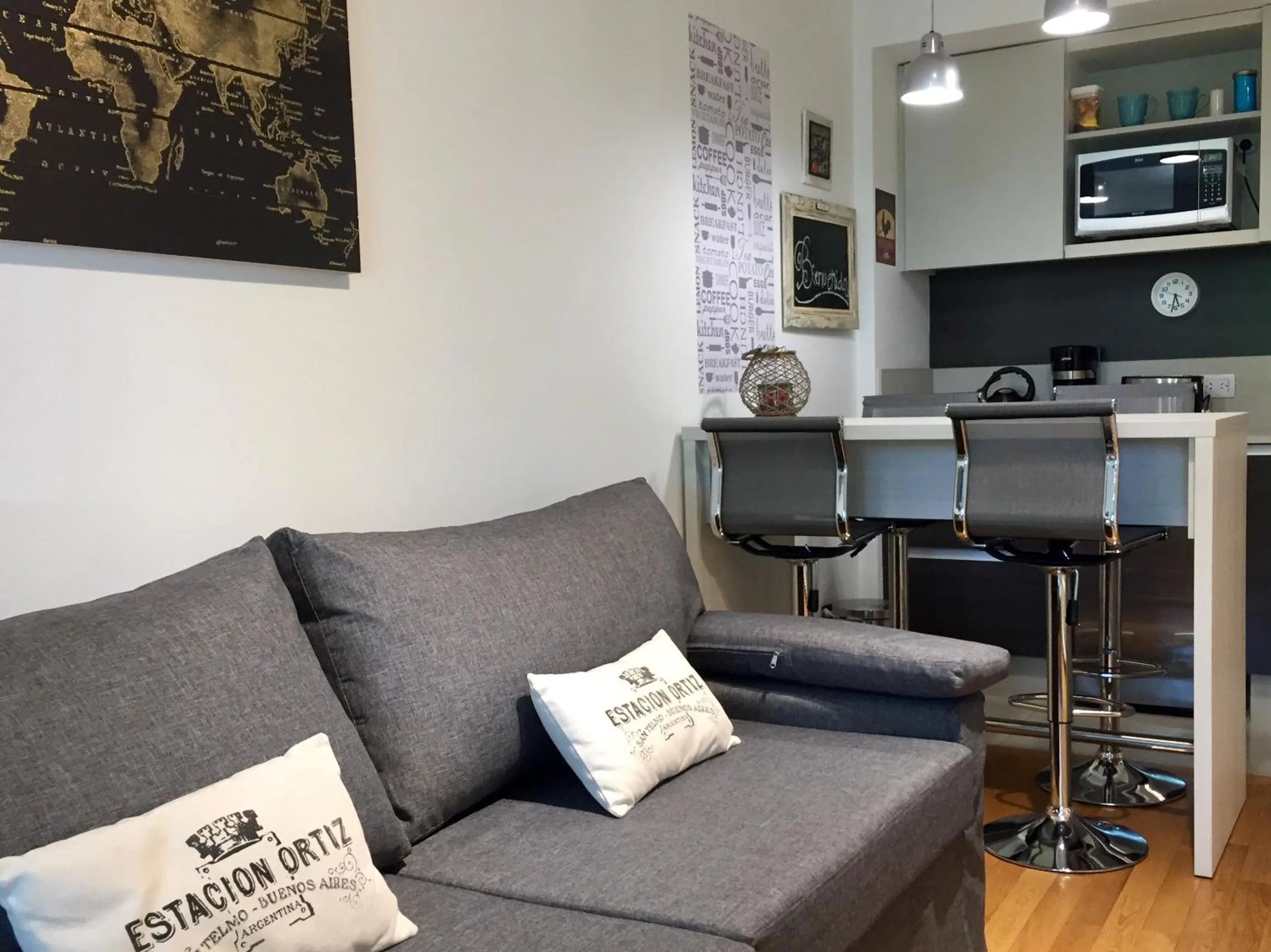 Kitchen or kitchenette in Palermo Soho Trendy Studio -COCHERA OPCIONAL CON COSTO-
