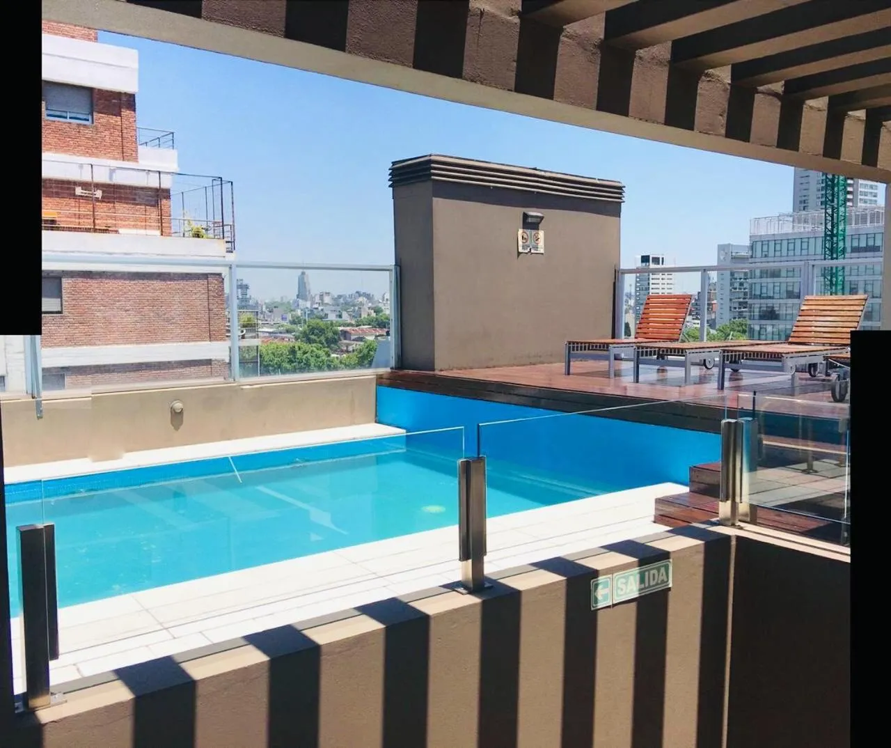 Pool view in Palermo Soho Trendy Studio -COCHERA OPCIONAL CON COSTO-