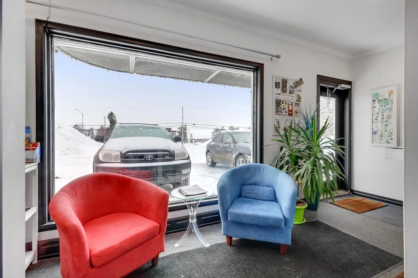 Lobby or reception in Motel Lévis