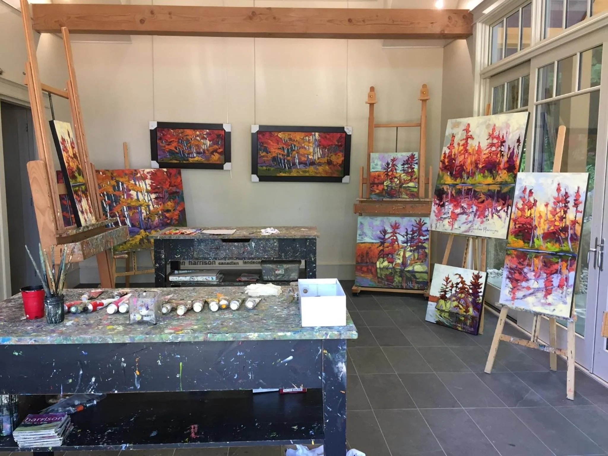 Gîte et Atelier de L'Artiste Peintre Paysagiste Canadien Gordon Harrison