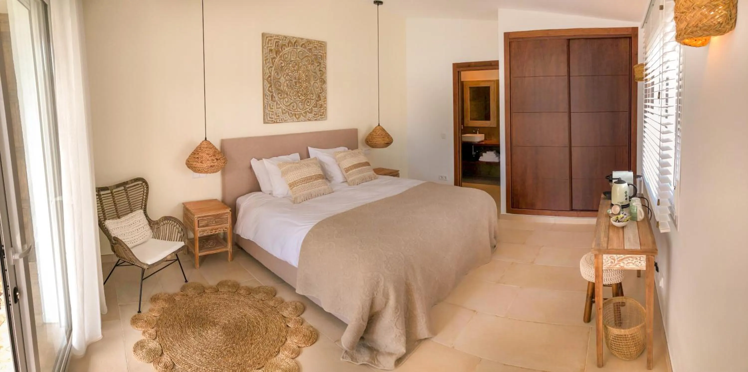 Bed in B&B Casa Luz del Sur, adults only