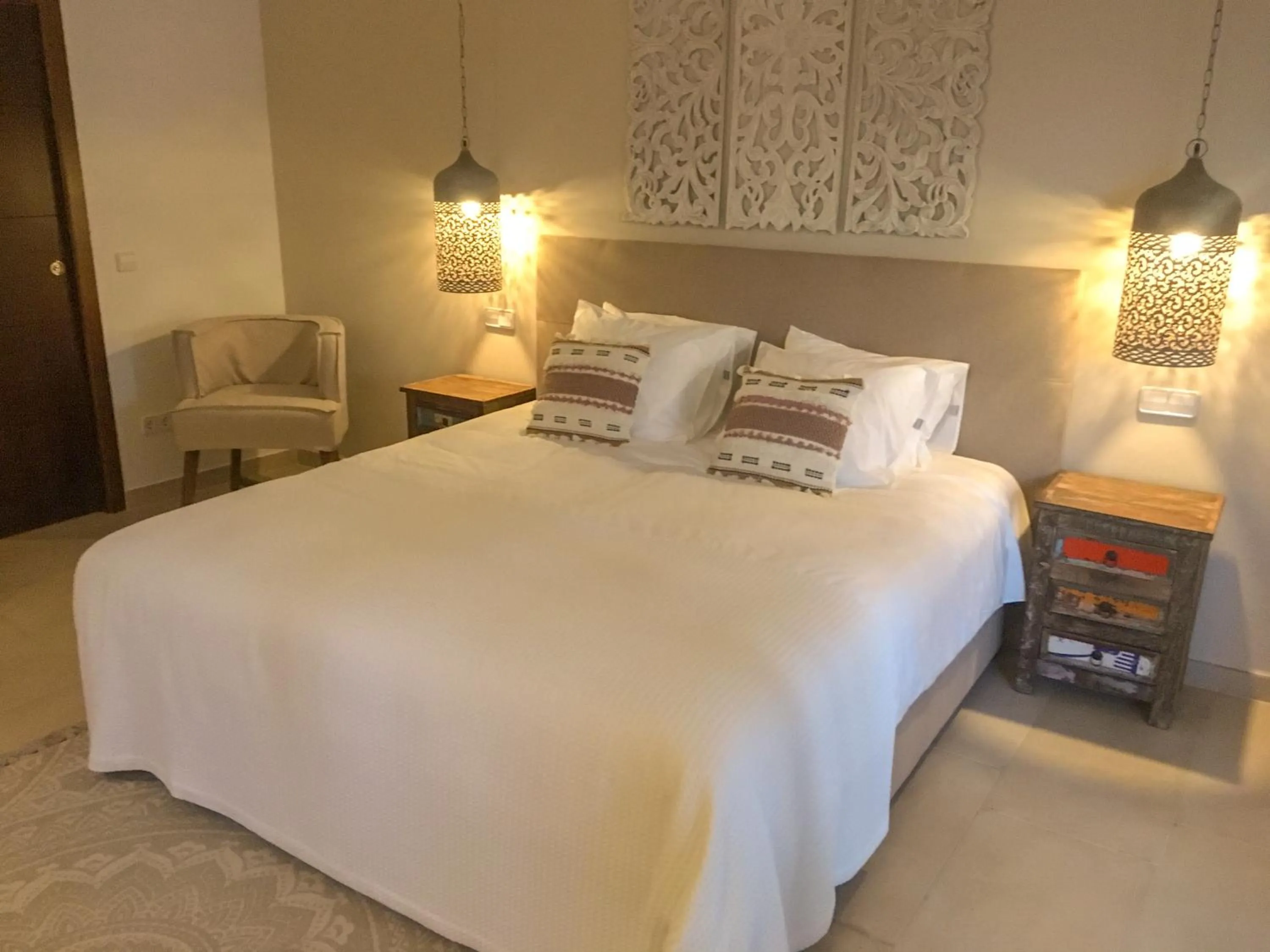 Bed in B&B Casa Luz del Sur, adults only