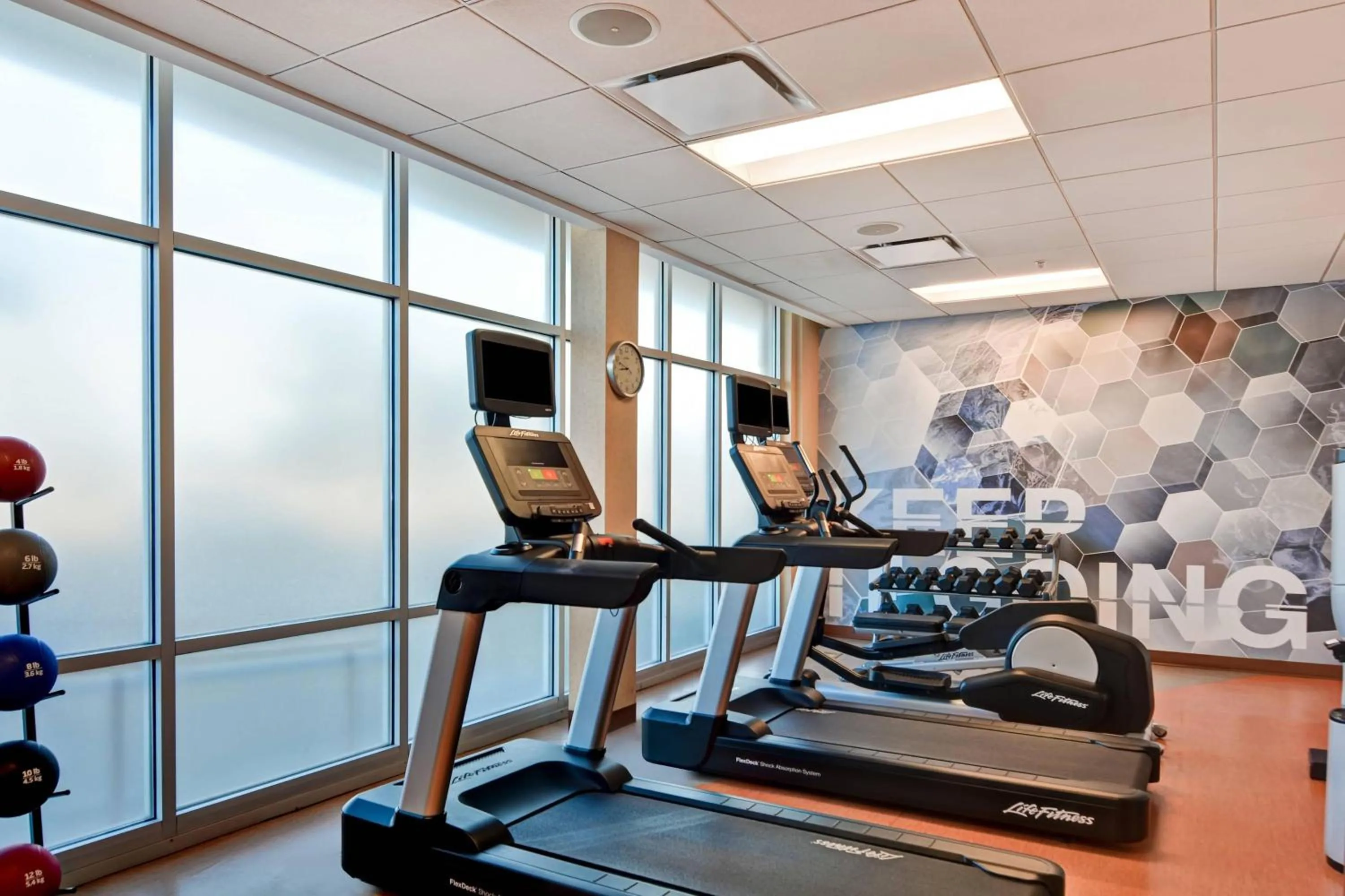 Fitness centre/facilities in SpringHill Suites Denver at Anschutz Medical Campus