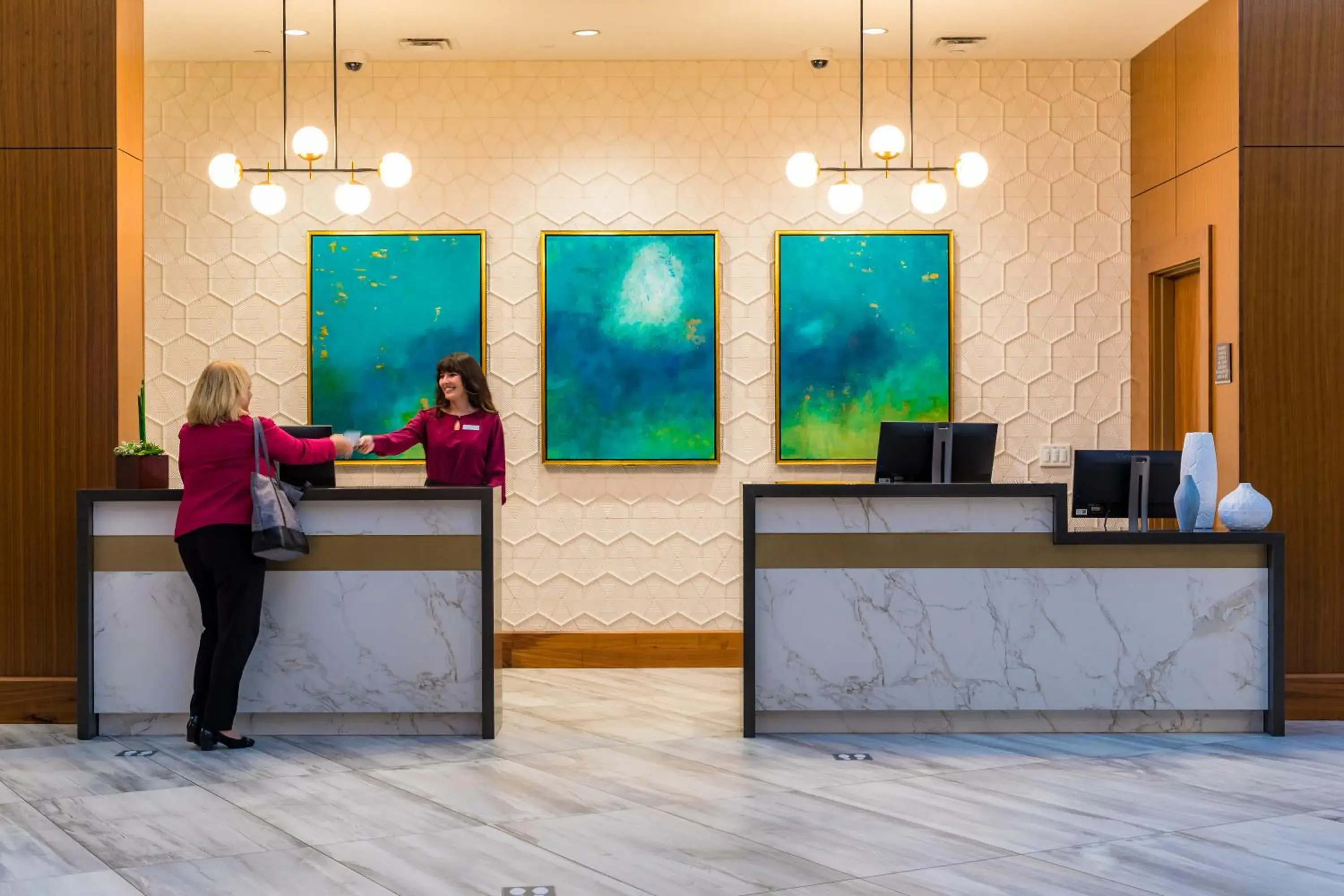 Lobby or reception in Crowne Plaza Lansing by IHG Lobby or reception in Crowne Plaza Lansing by IHG
