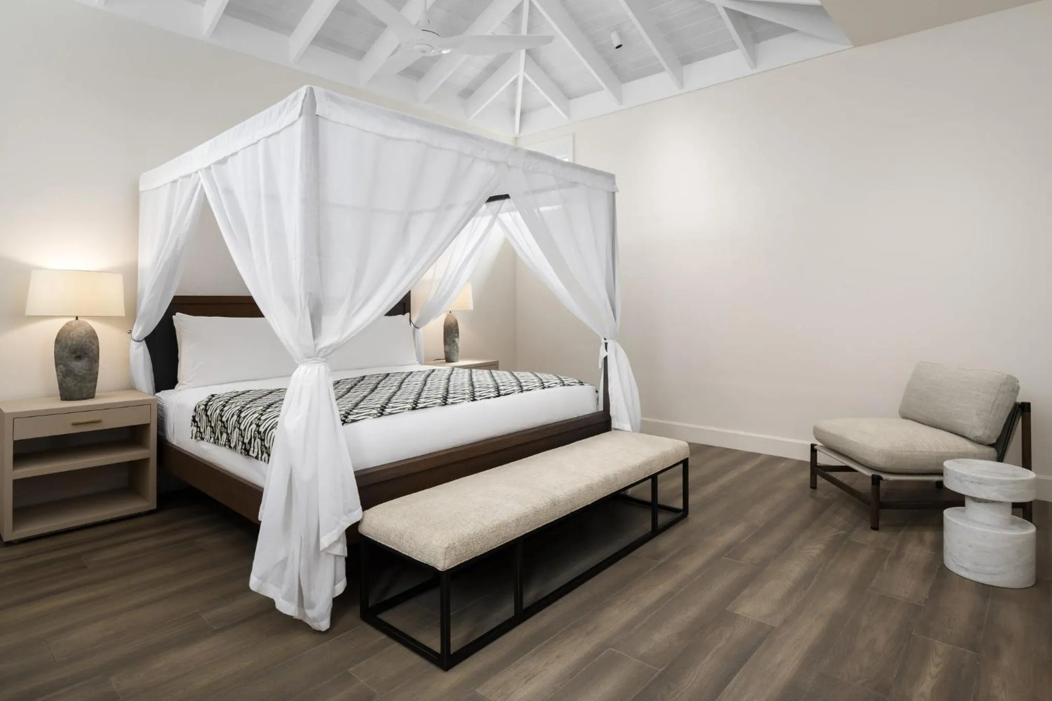 Bedroom, Bed in COMO Parrot Cay
